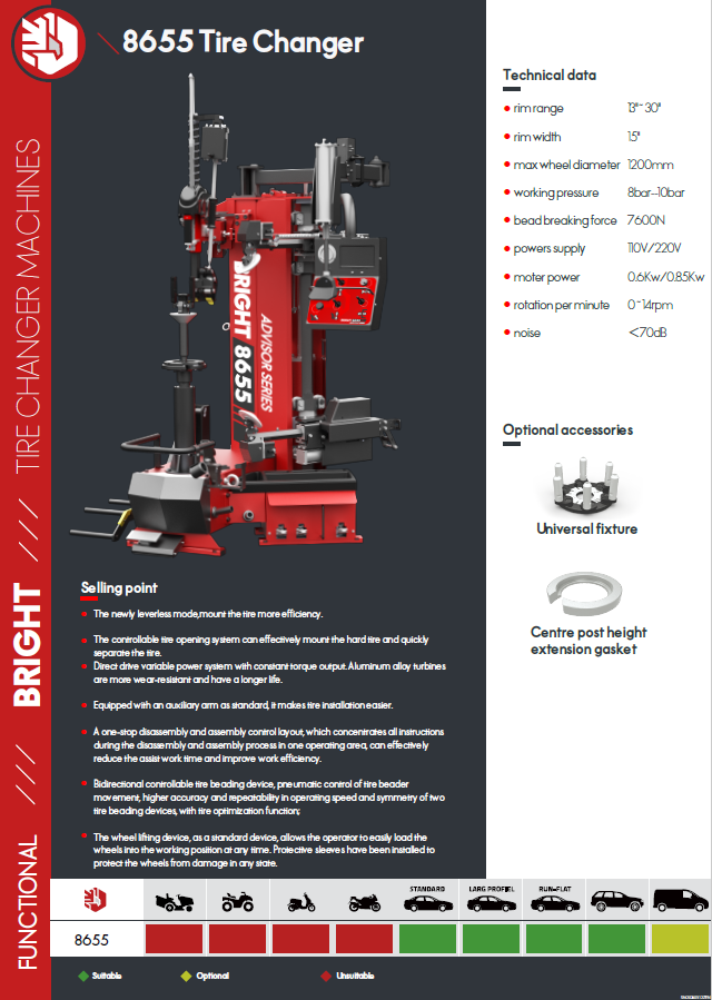 TYRE CHANGER 8655
