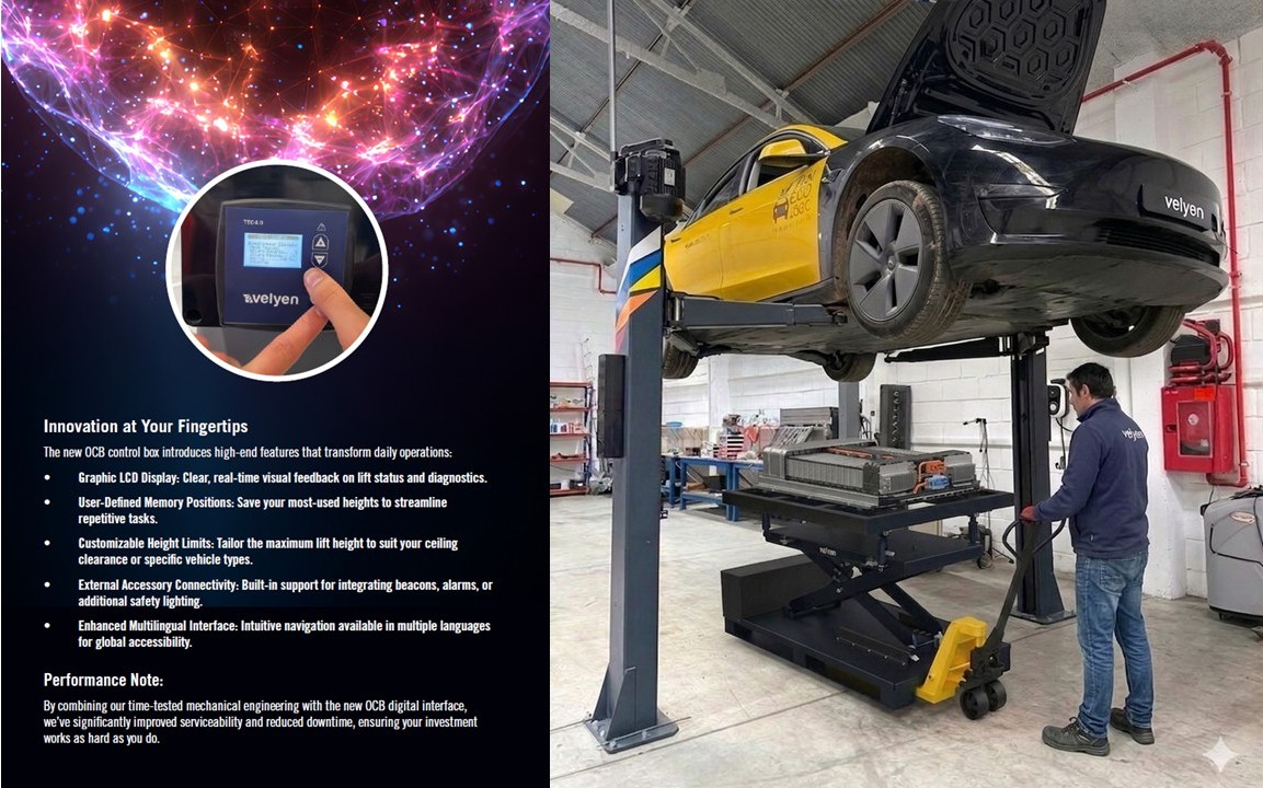 2 post lift (electromechanical and hydraulic)