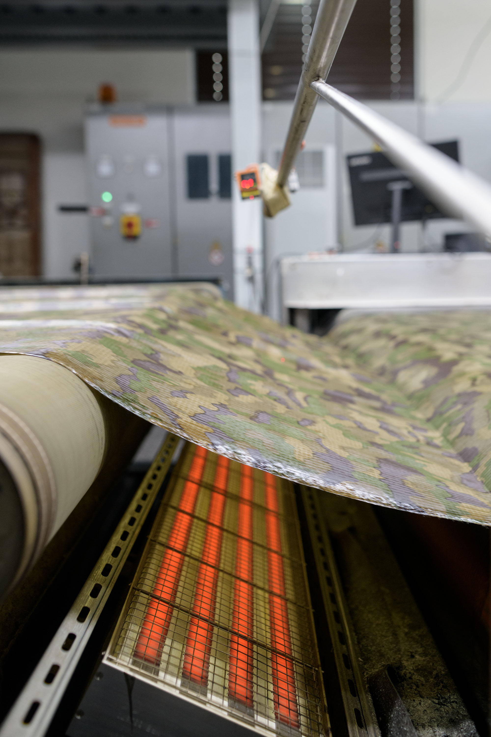 Camo print with infrared remission