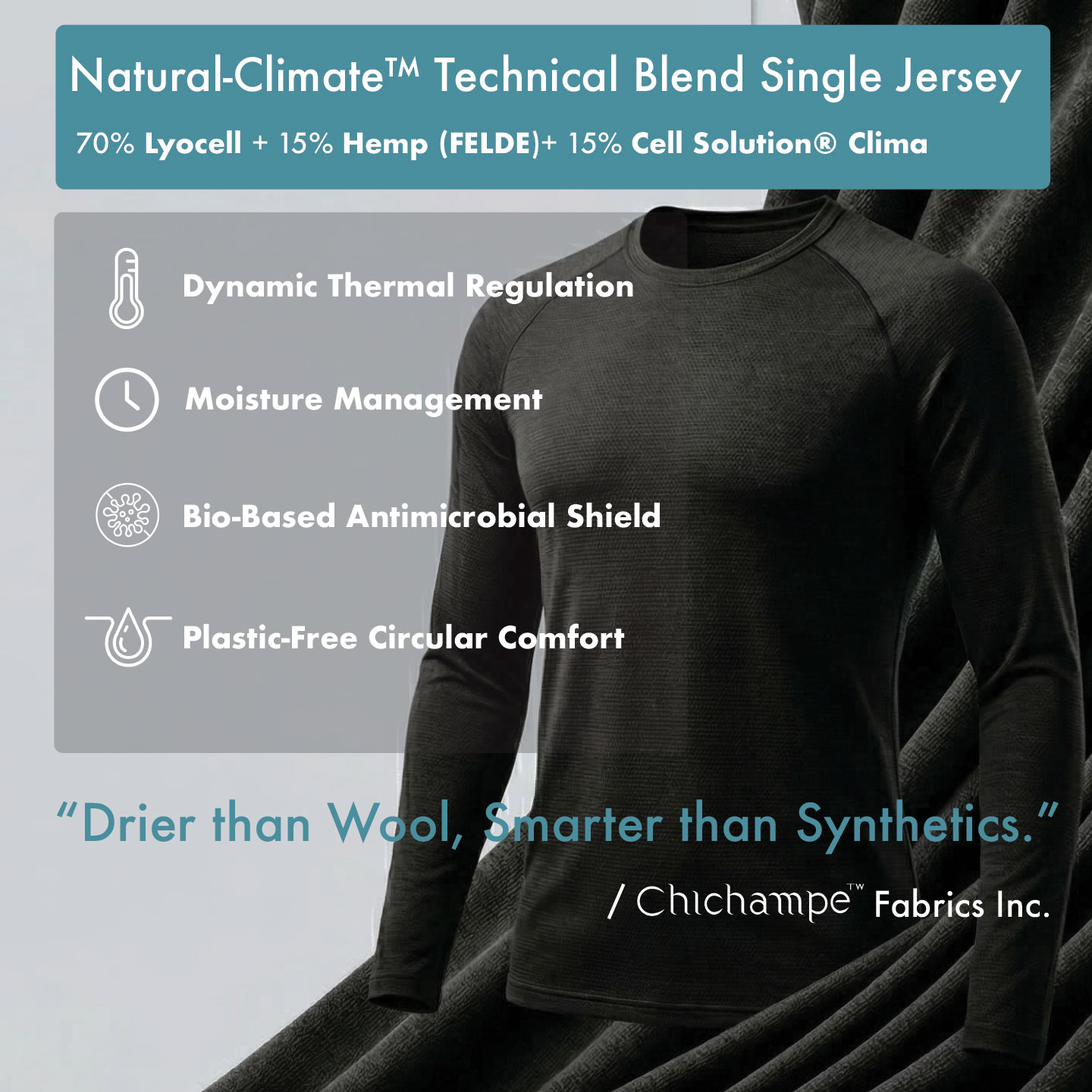 Natural-Climate™ Technical Blend Single Jersey