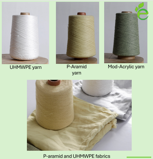 Virgin High Perfomance Yarns and Fabrics - Aramids, UHMWPE, Mod-acrylic
