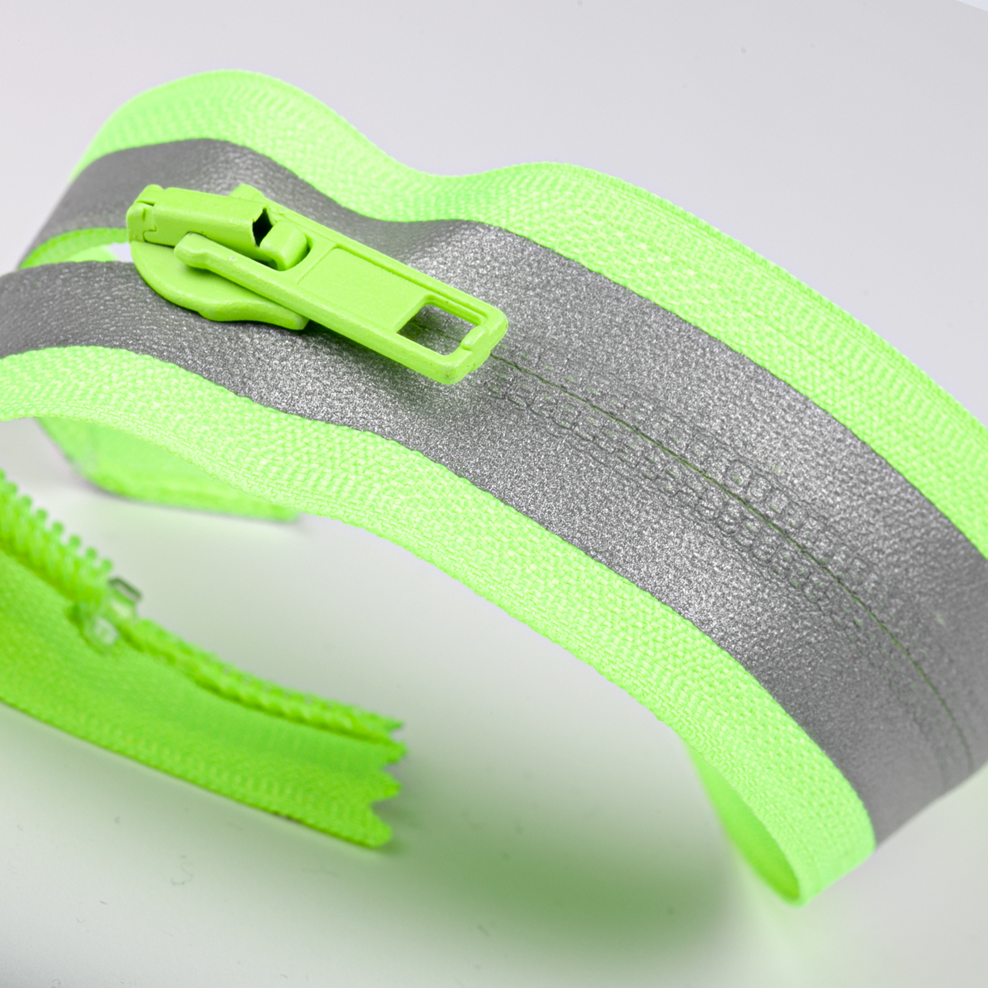 Reflective Polyester Zipper