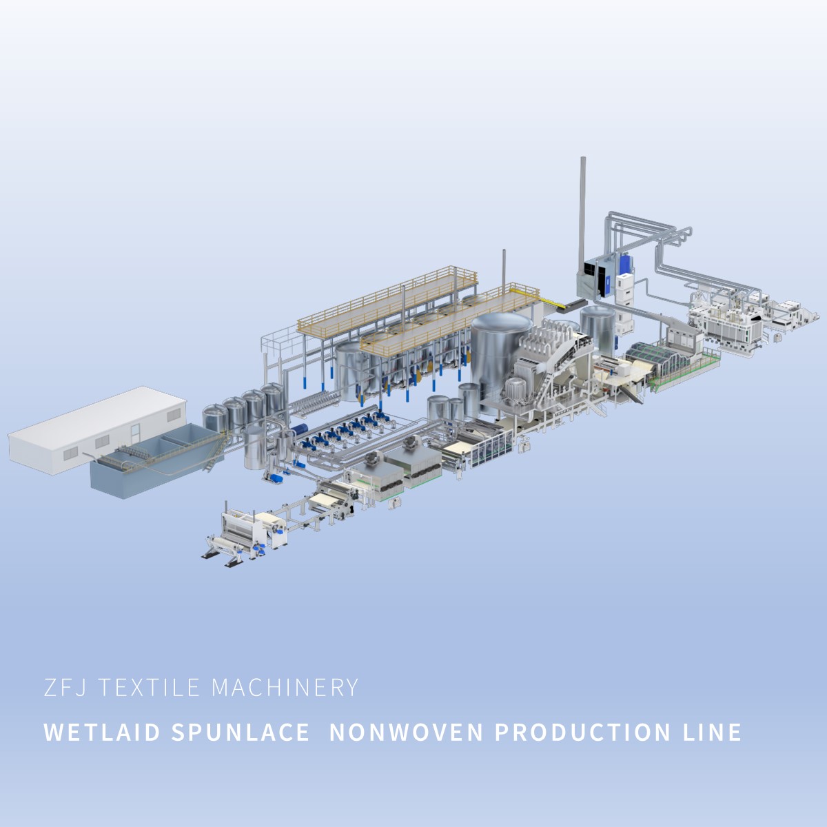 Wetlaid Spunlace  Nonwoven Production Line