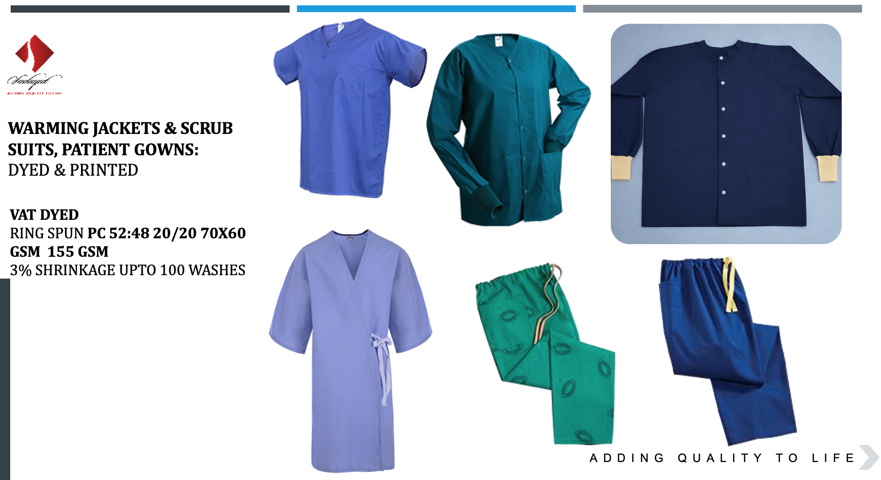 Medical Scrub Suits, Patient Gowns