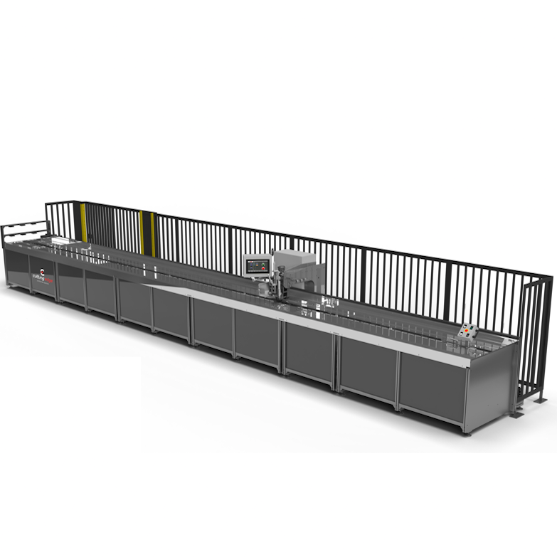 Linear welding machine with moving head