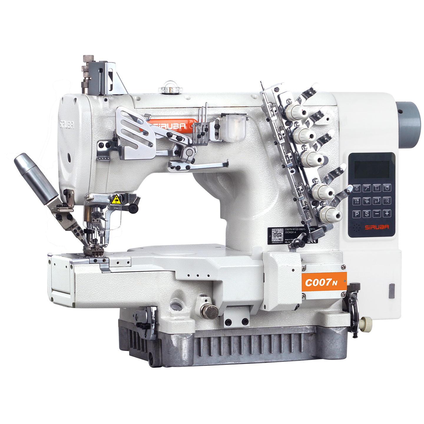 Mechatronic Interlock Machine with Stepping Thread Trimmer