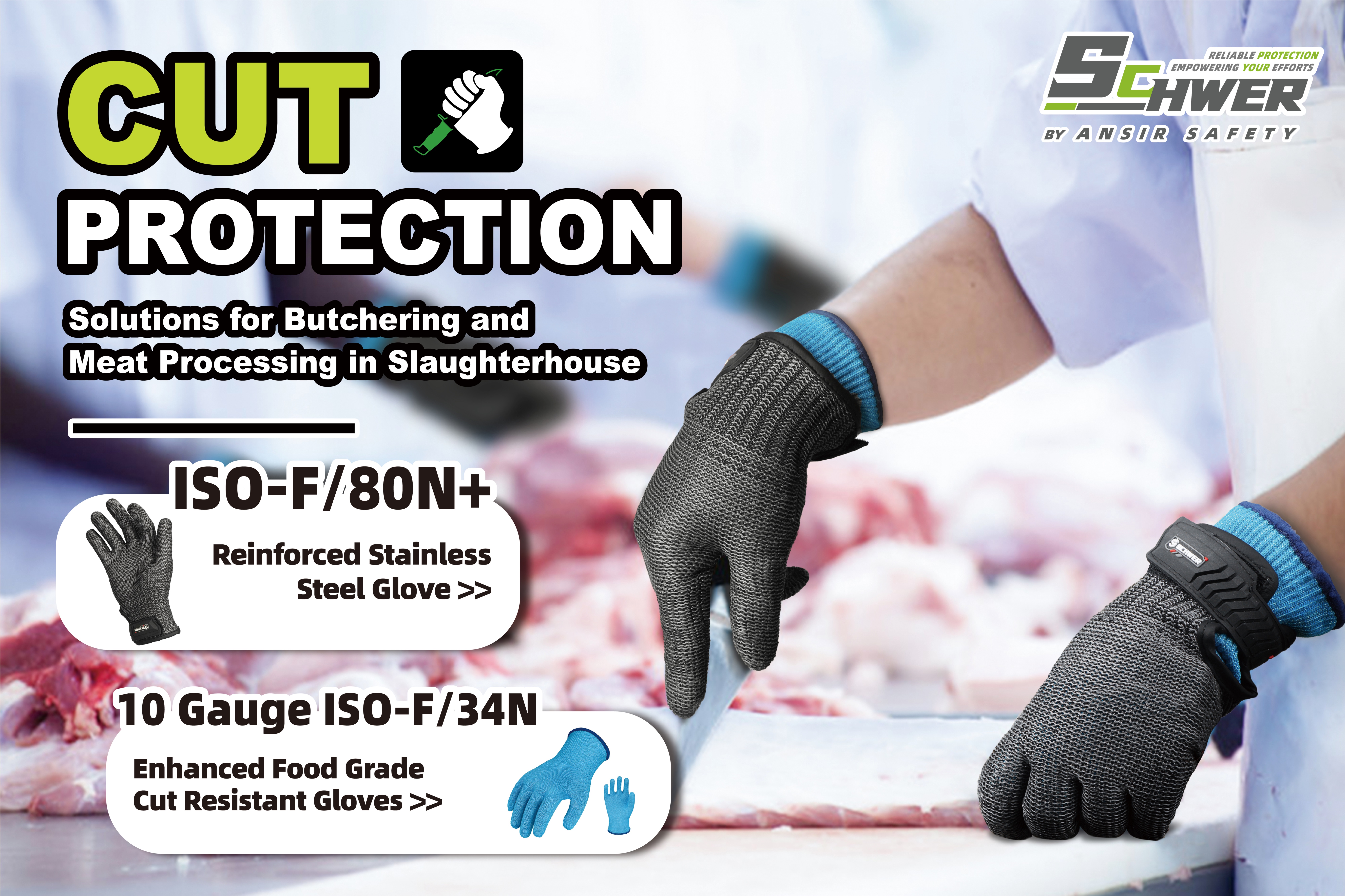 Slaughter House Cut Protection Glove Set