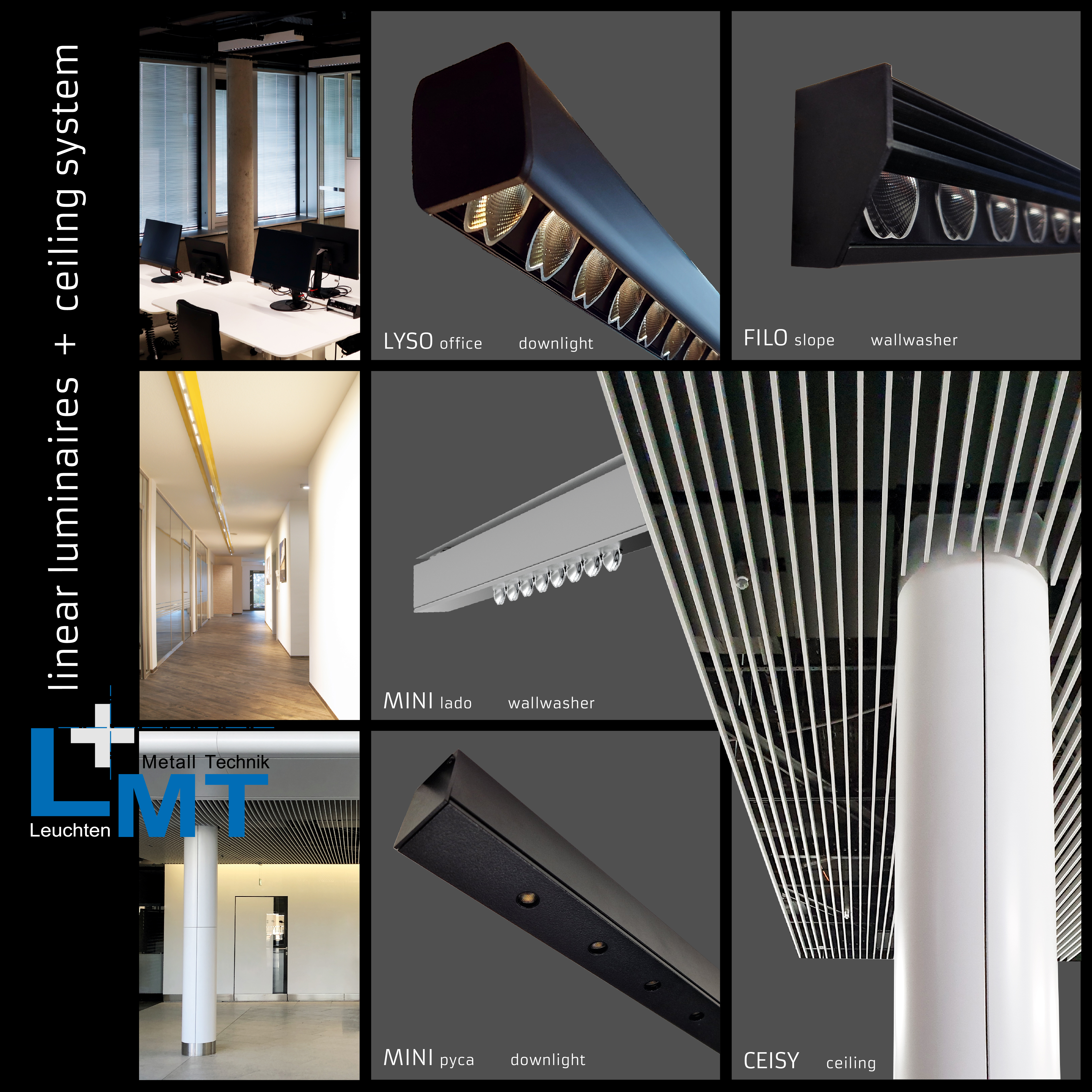 Linear Luminaires and Ceiling System