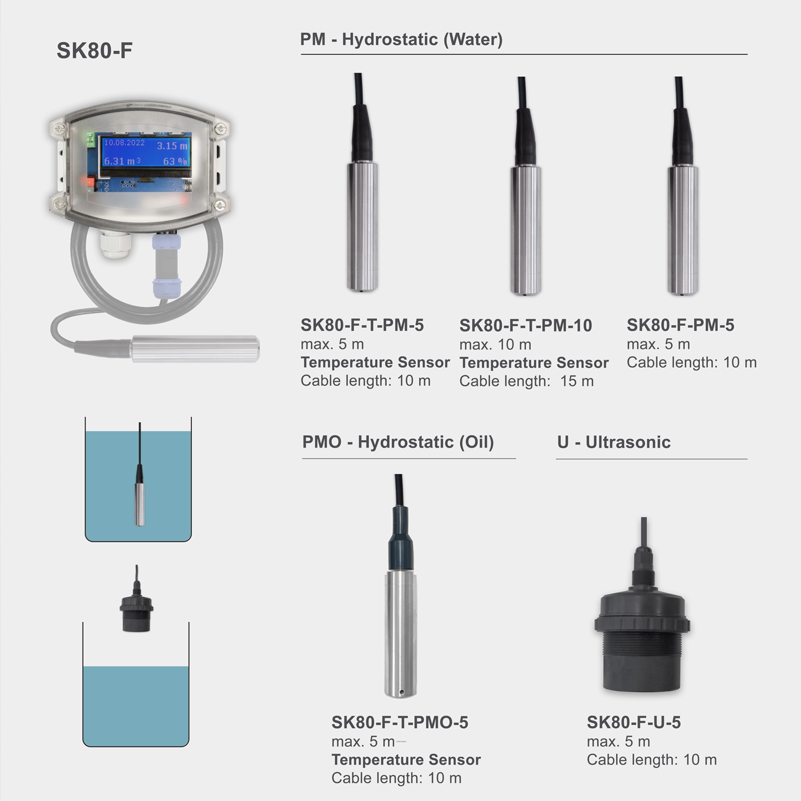 KNX Fill Level Meter SK80-F