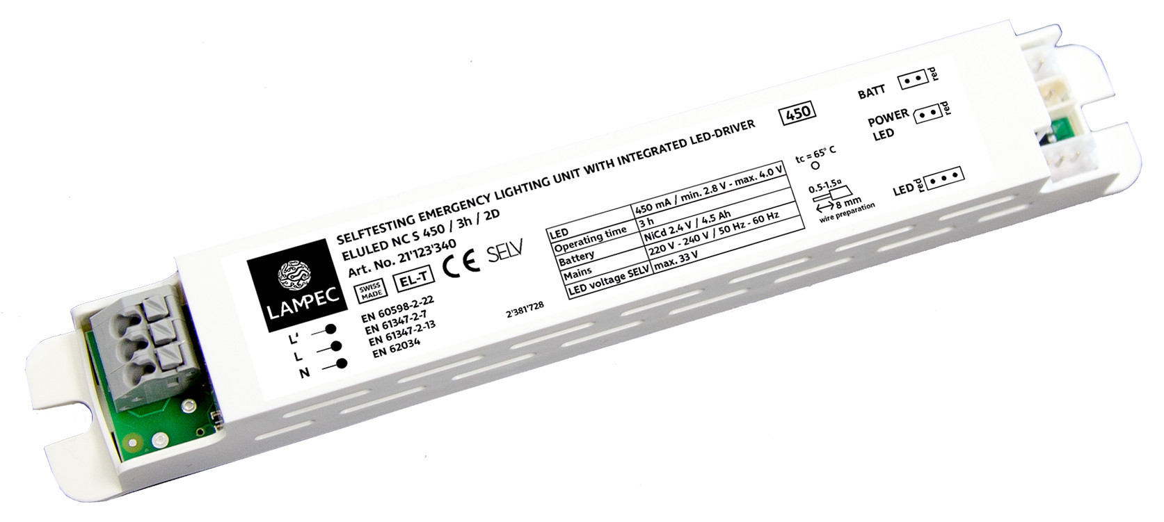 ELULED NC LED Emergency Combo Driver