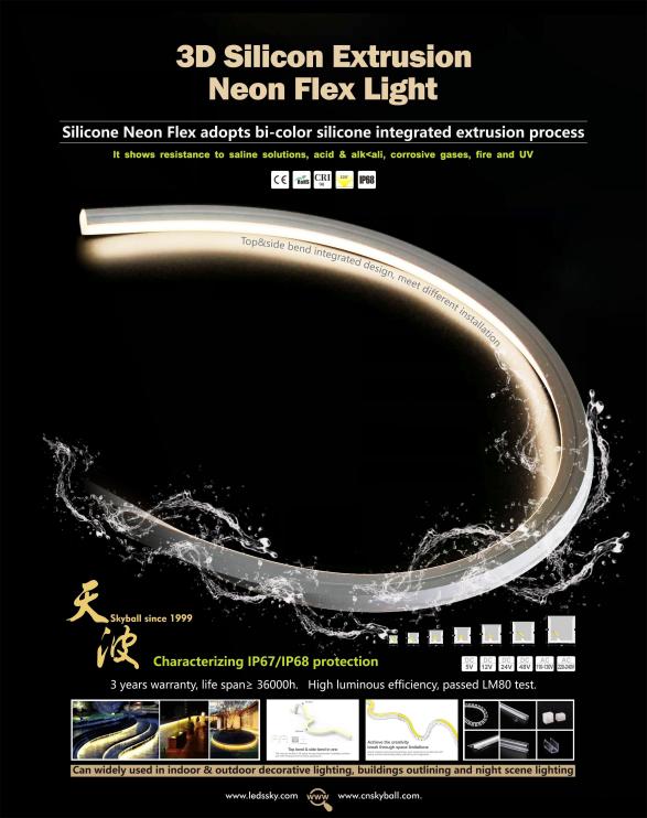 LED 3D SILICONE EXTRUSION NEON FLEX LIGHT