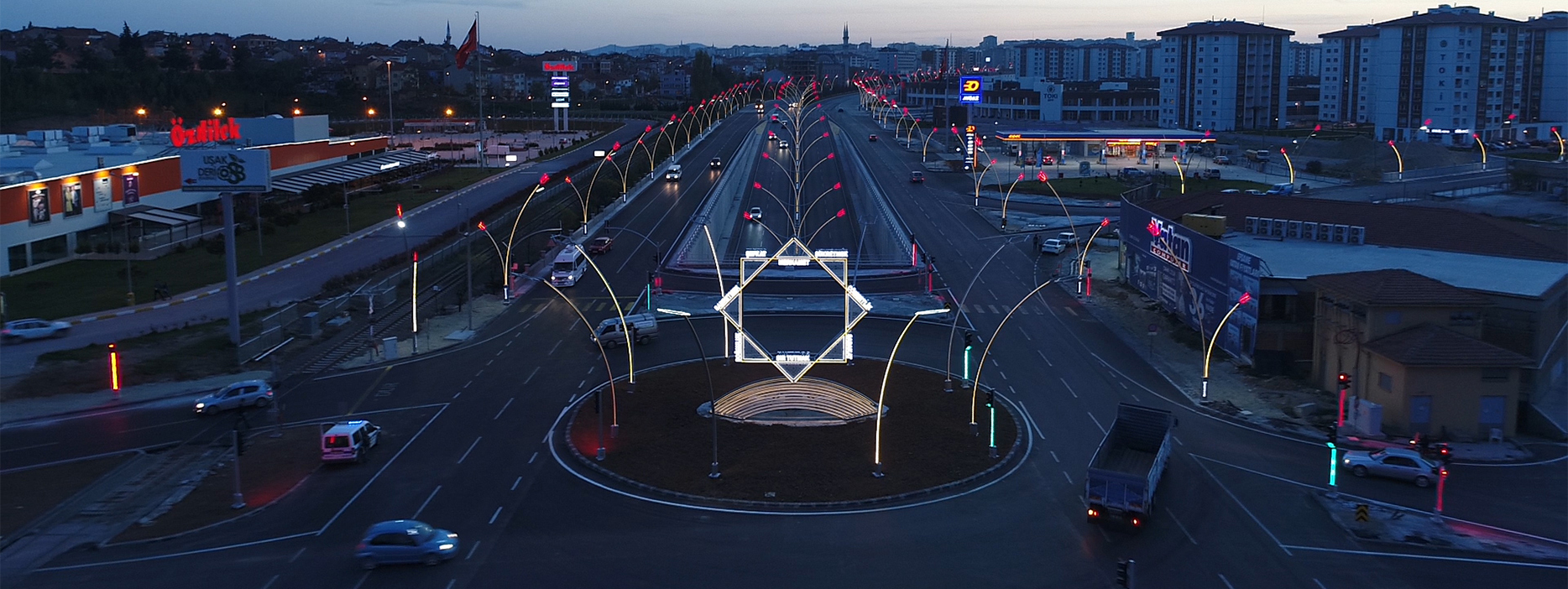 Decorative Street Lighting pole with led