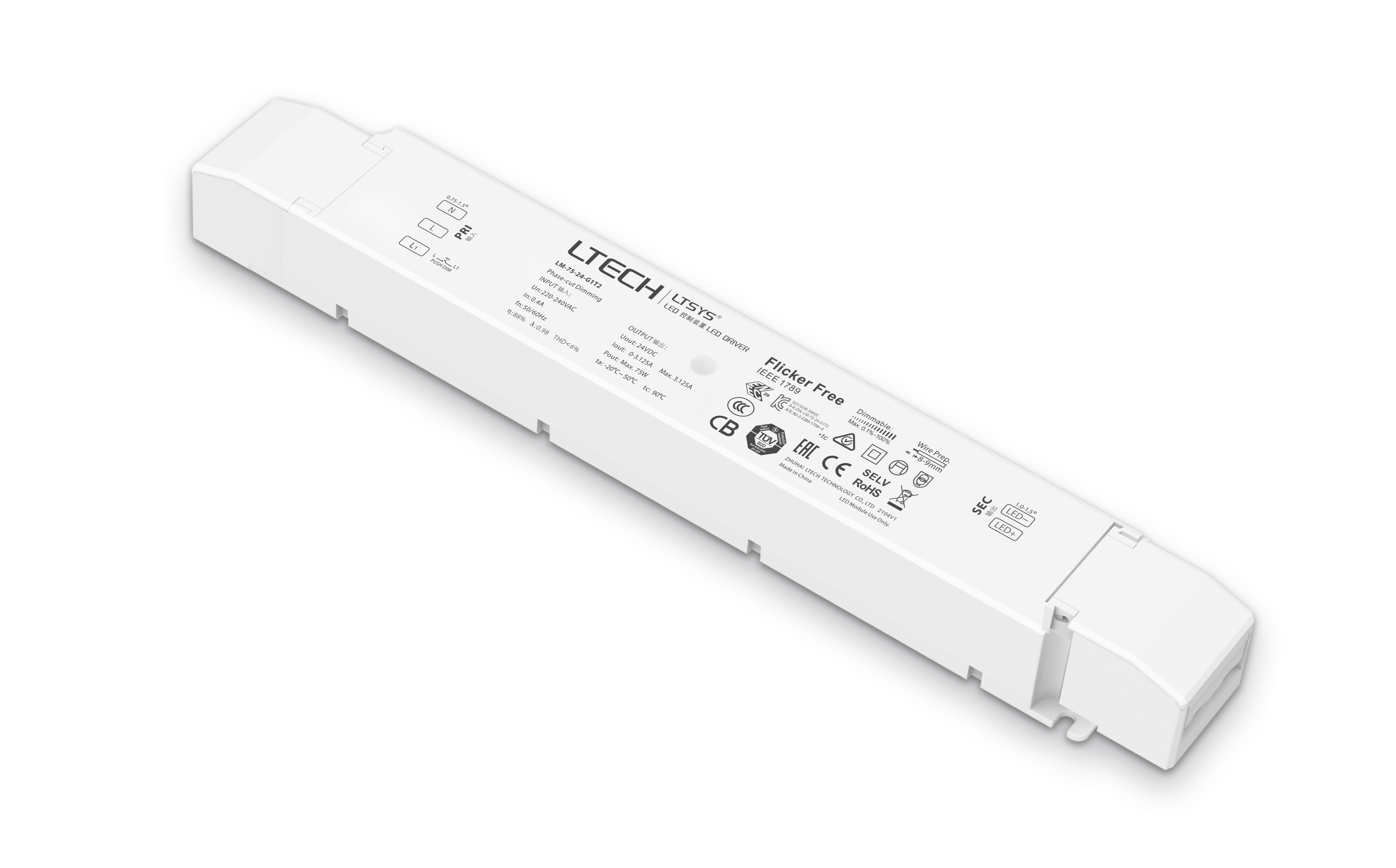 LED Driver TRIAC 75W 24V - LM-75-24-G1T2