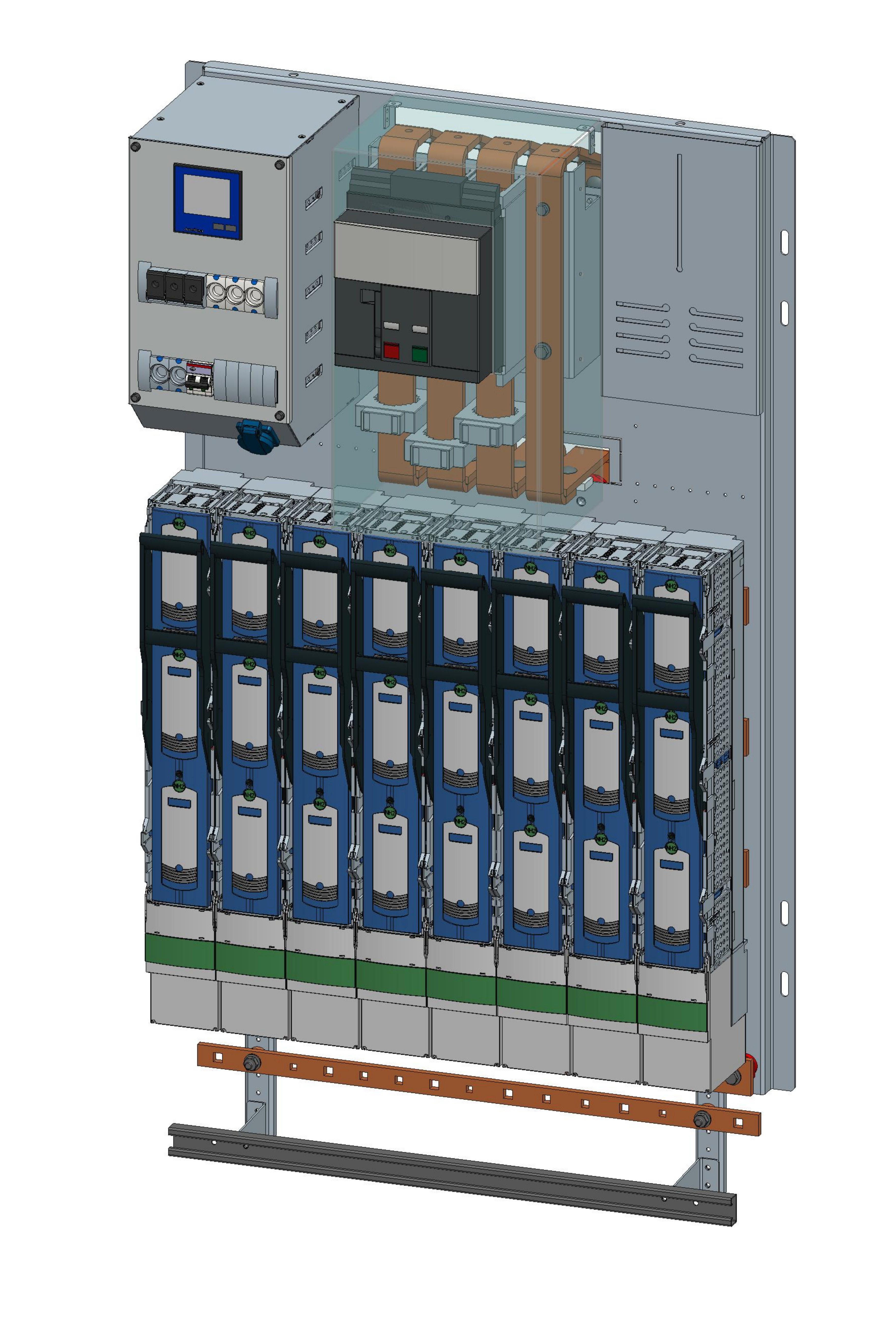 Low-voltage switchgear panel