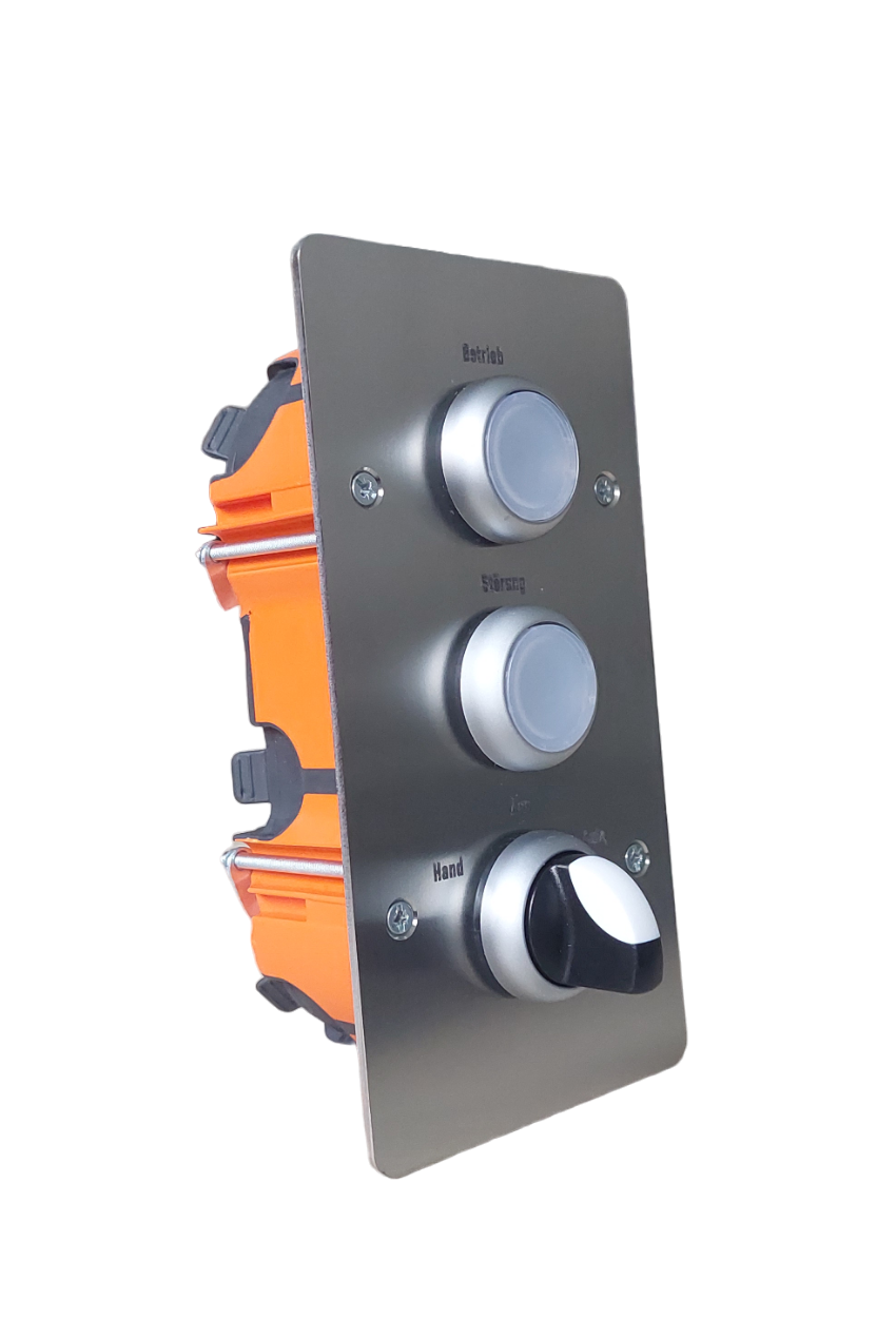 Customizable control panel for device junction boxes