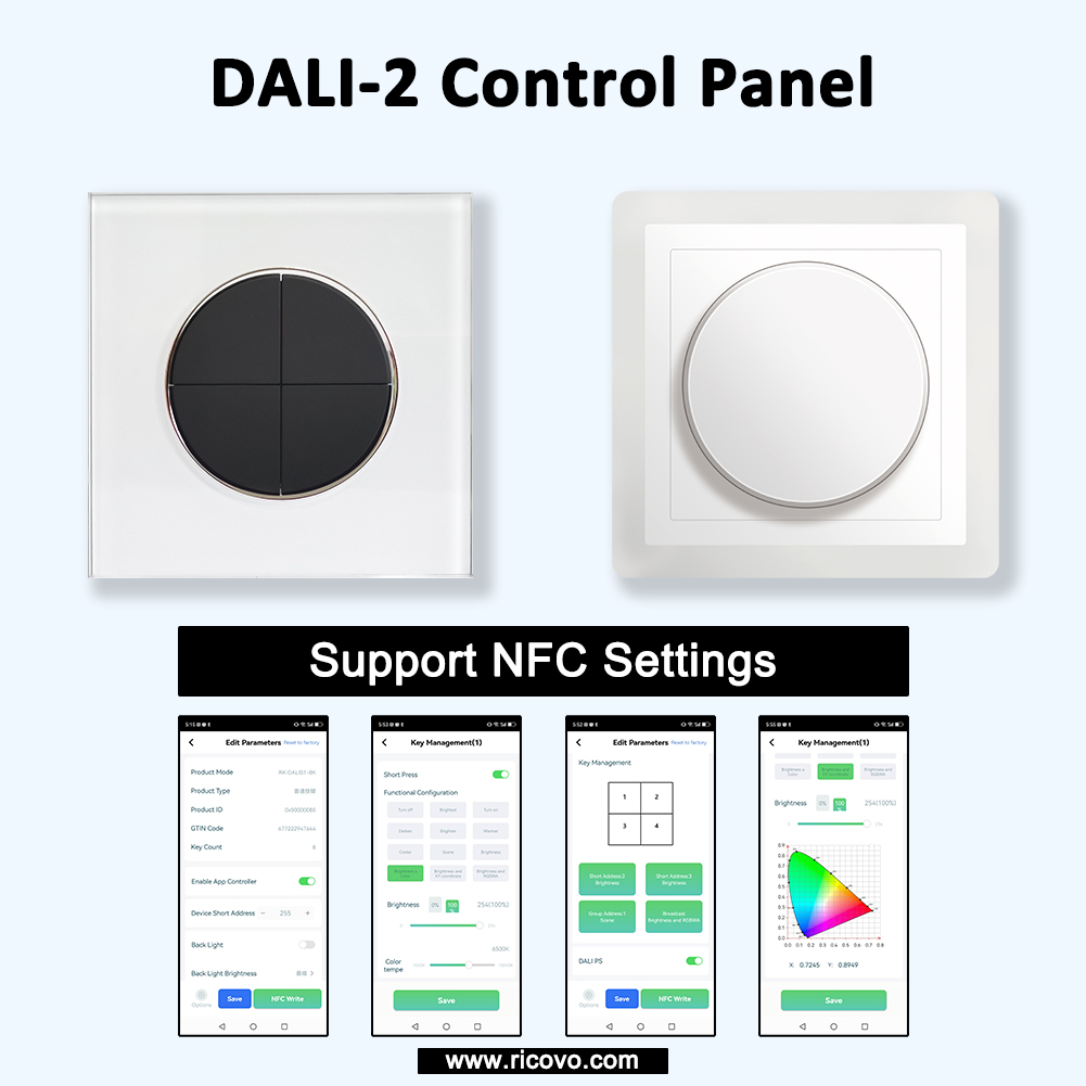 DALI-2 Control Panel with NFC