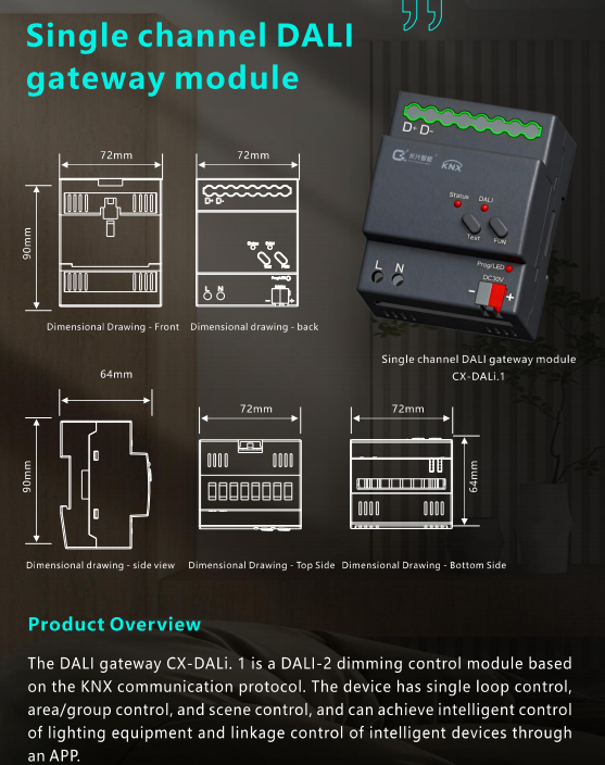 KNX-DALI Gateway Module