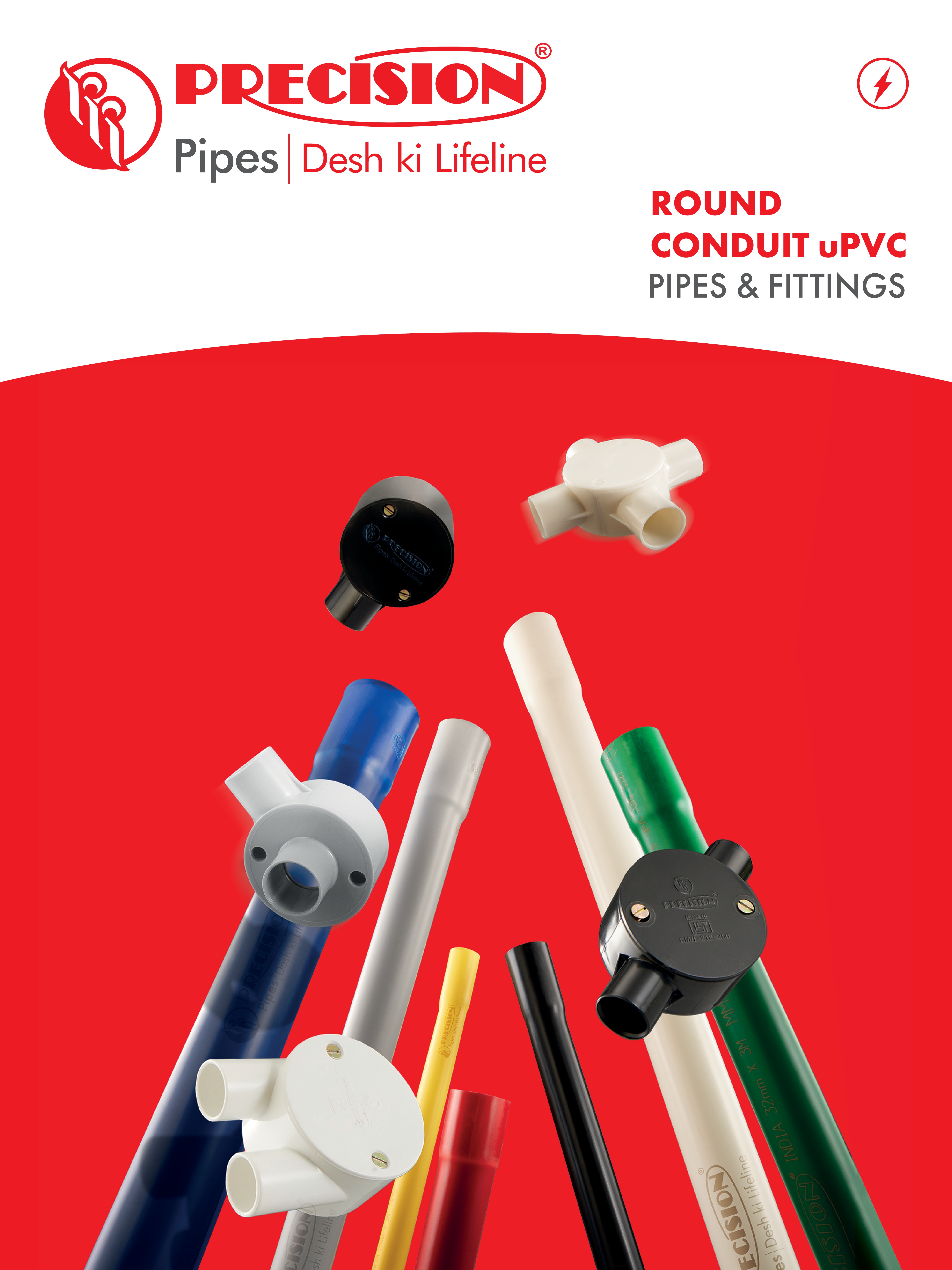 ROUND CONDUIT UPVC PIPES AND FITTINGS
