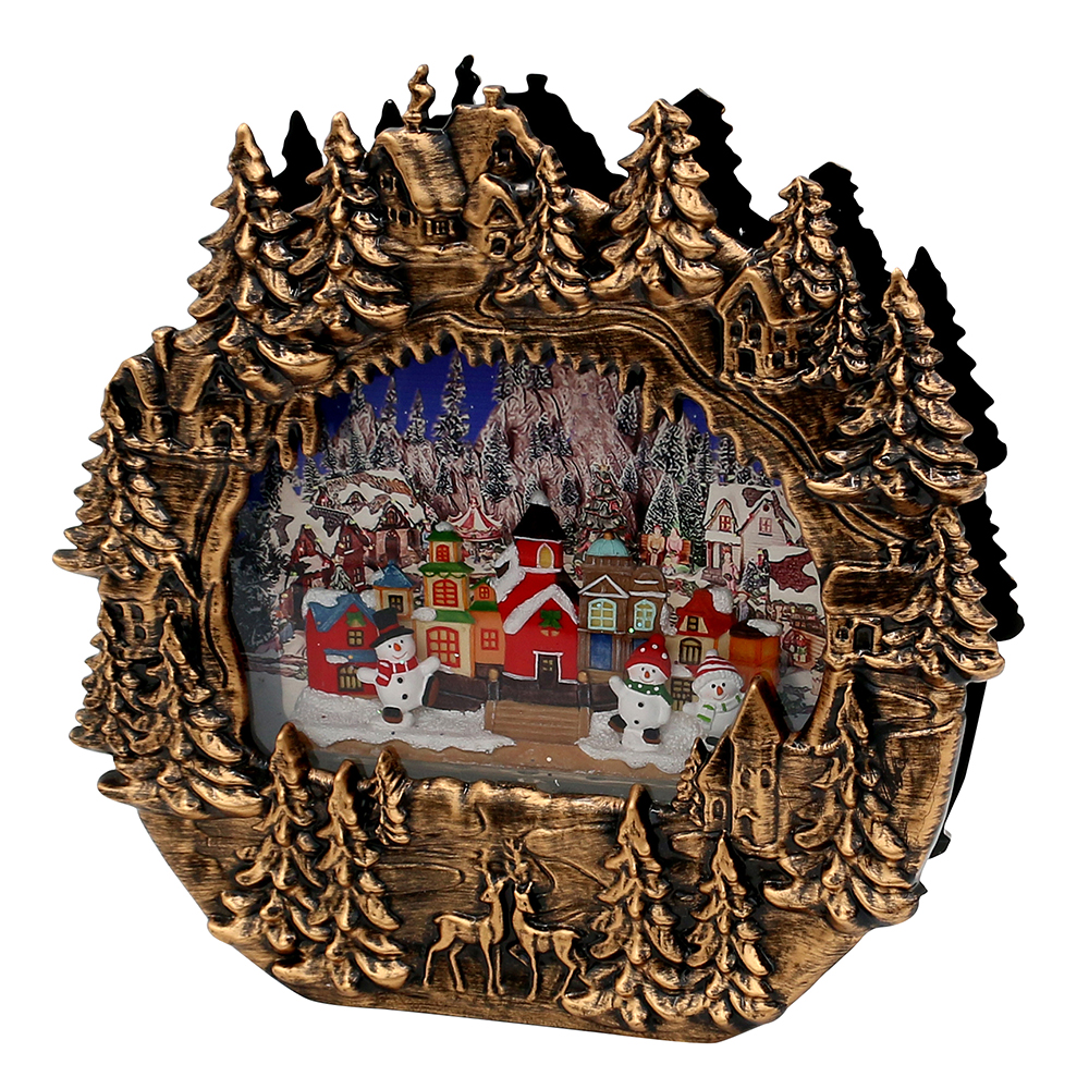 Acryl LED-scene around "Winter City"