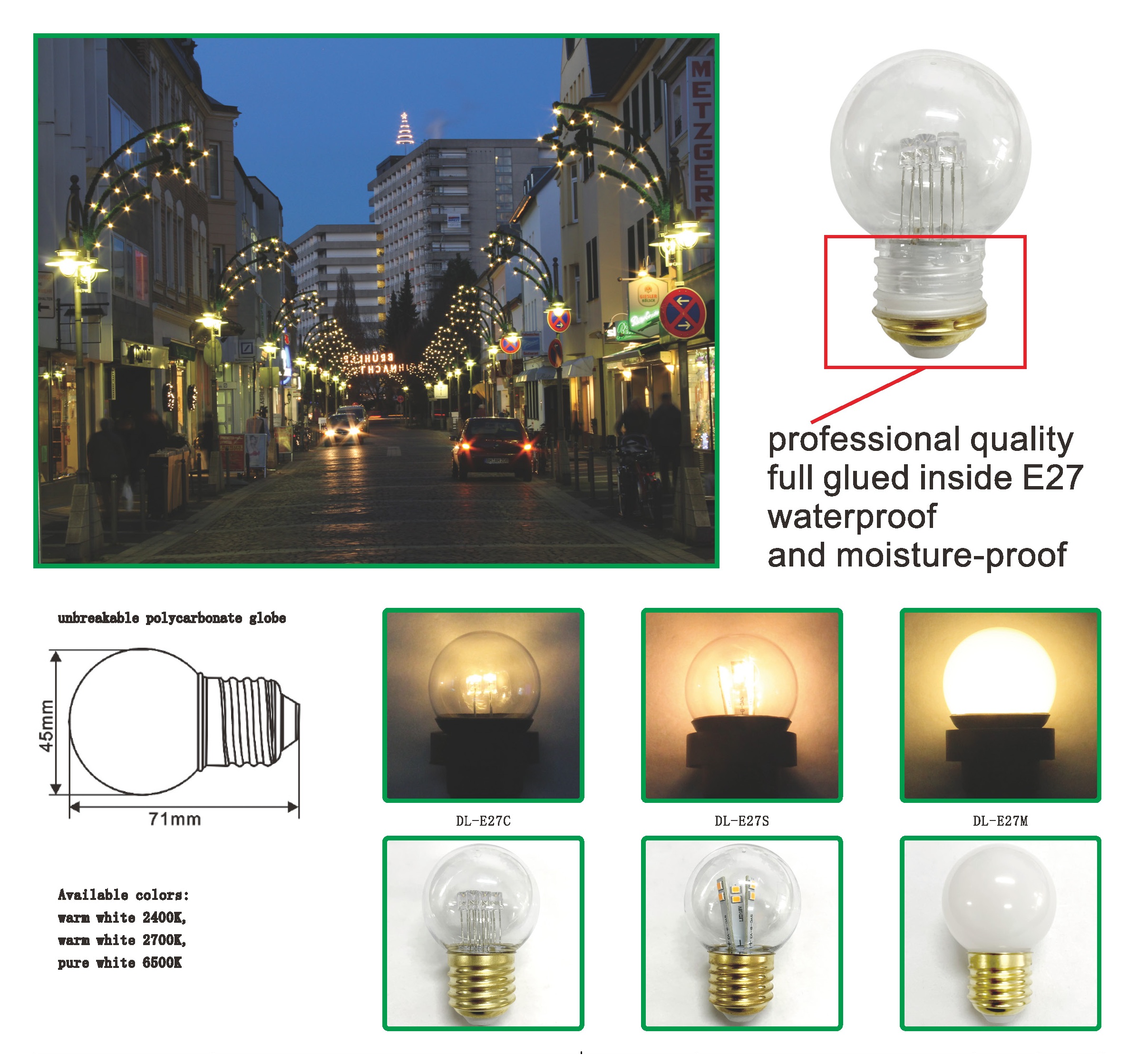 E27 LED deco bulb