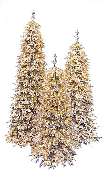 Christmas tree "Pre-lit snow covered Alina"