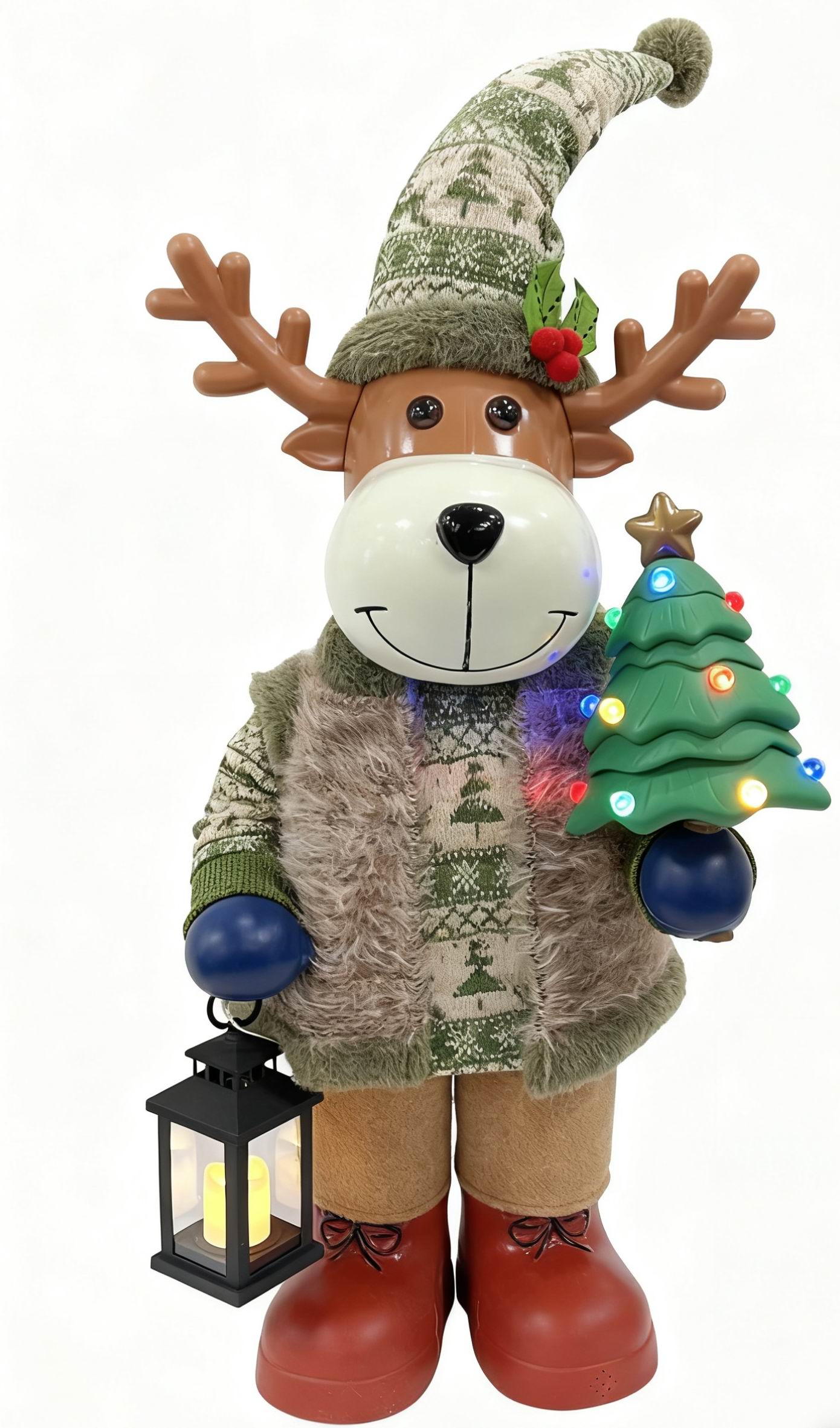 plastic reindeer with LED light
