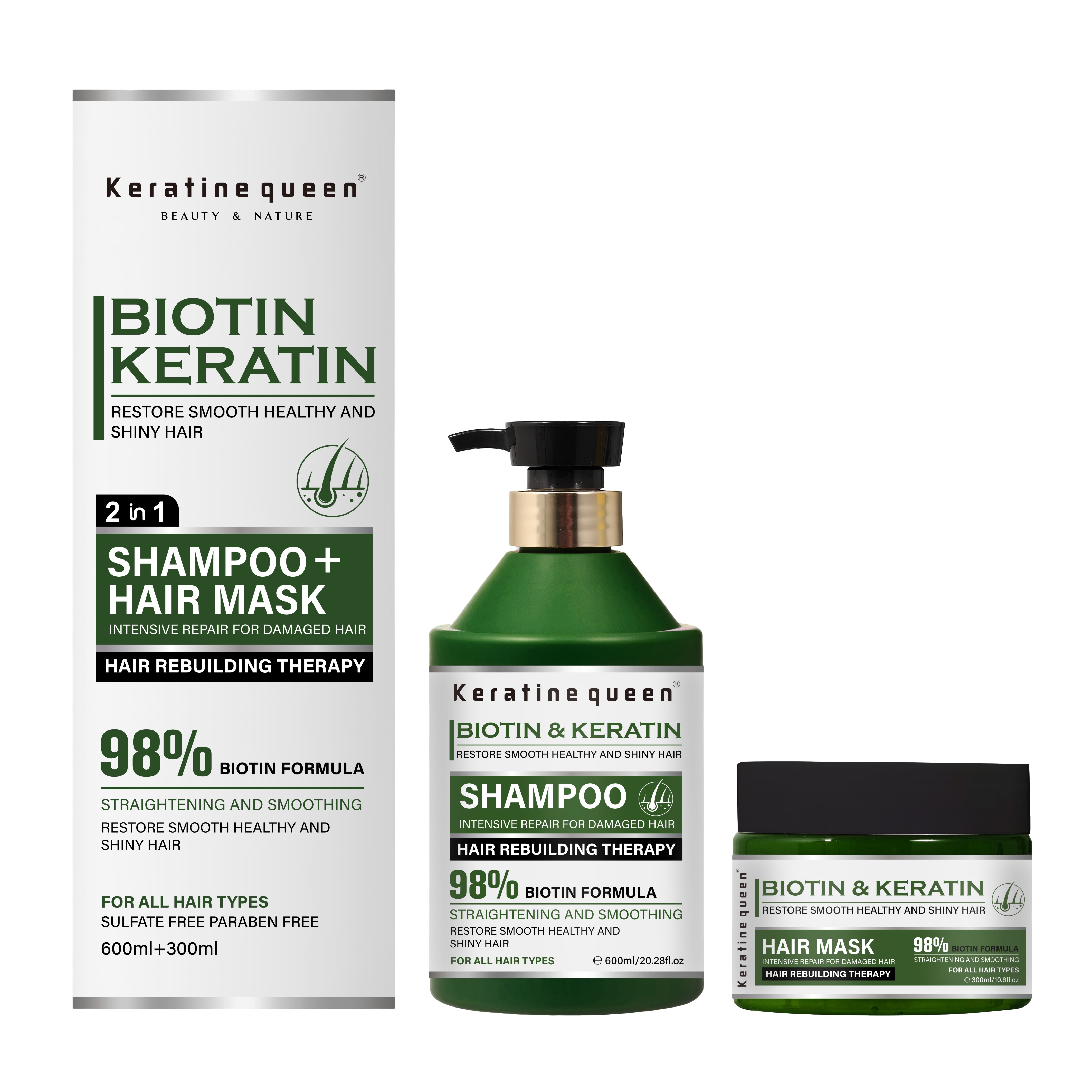 BIOTIN & KERATIN HAIR CARE SET