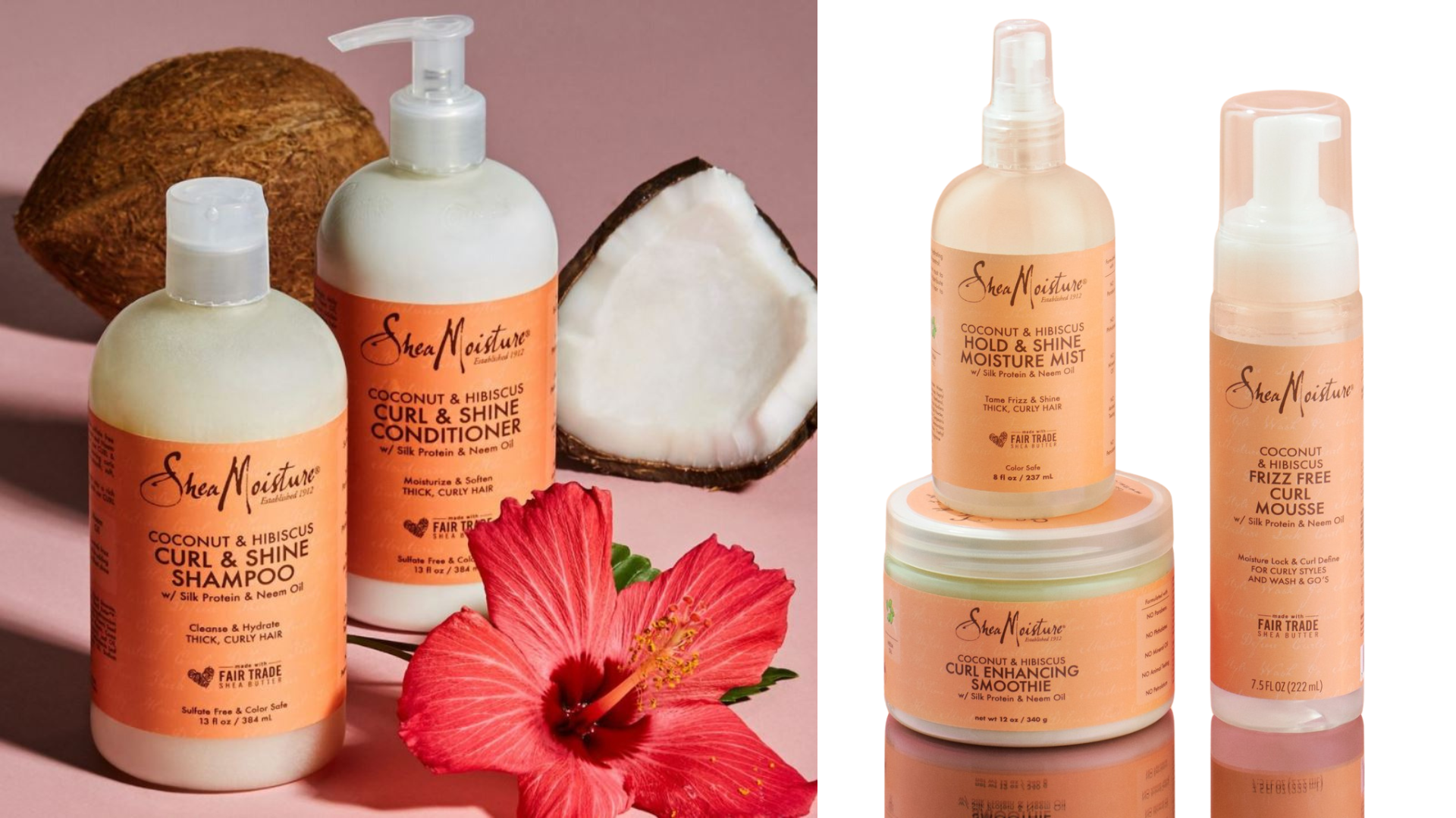 Shea Moisture Coconut & Hibiscus Collection