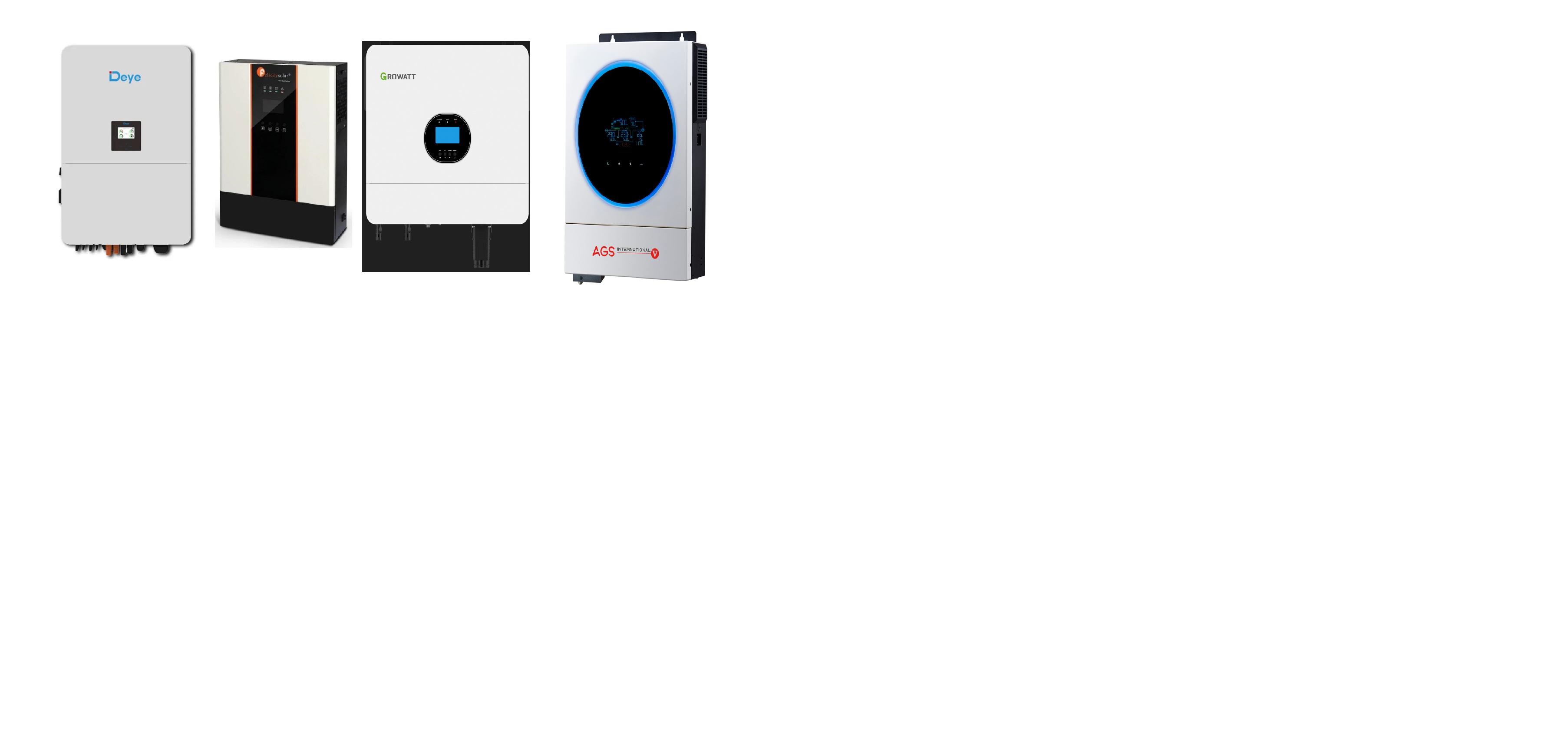 INVERTERS ( OFF GRID-ONGRID)-DEYE ,FELICITY,GROWATT, VOLTRONIC