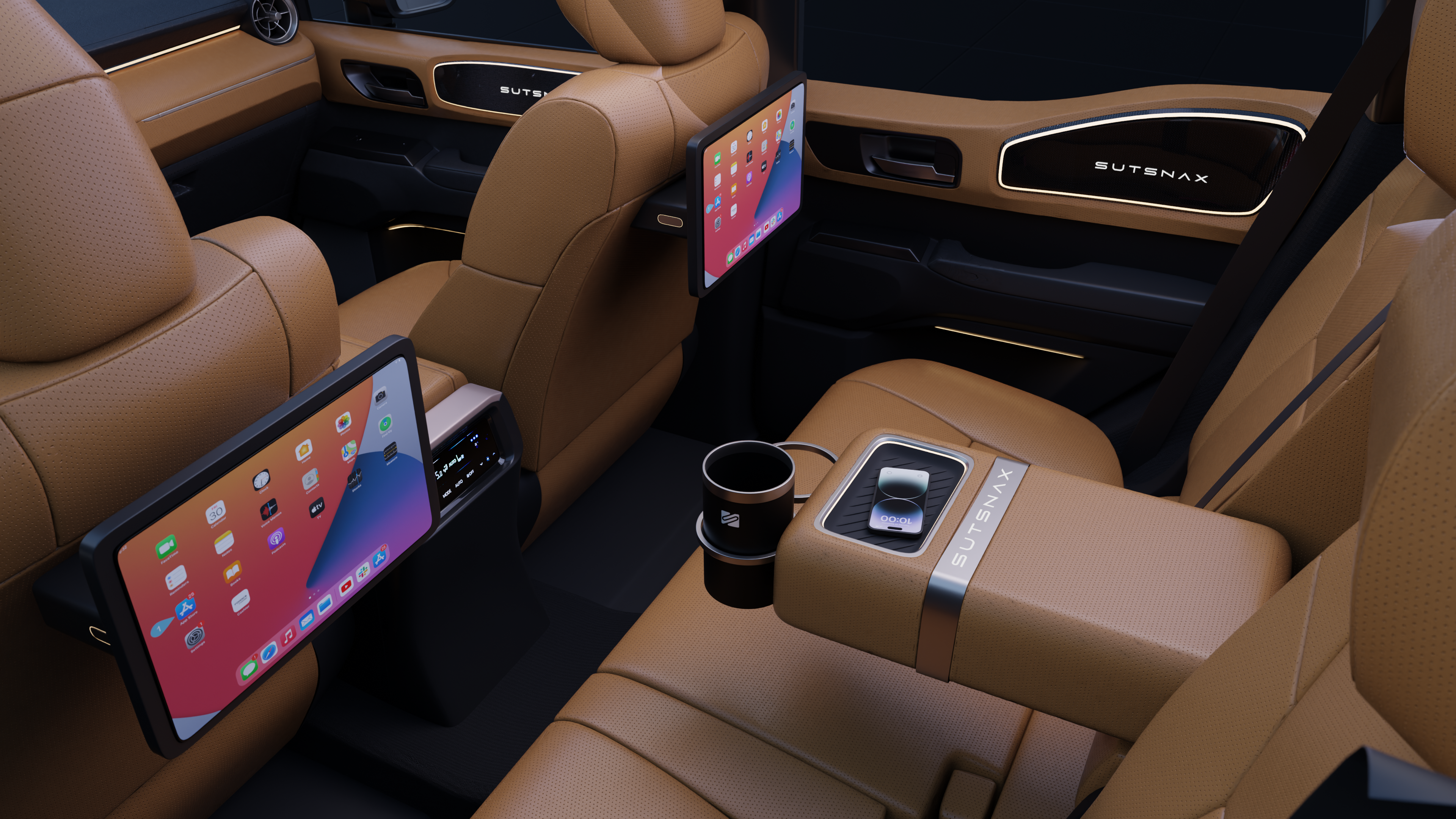 Rear Seat Entertainment & Wireless Chargers