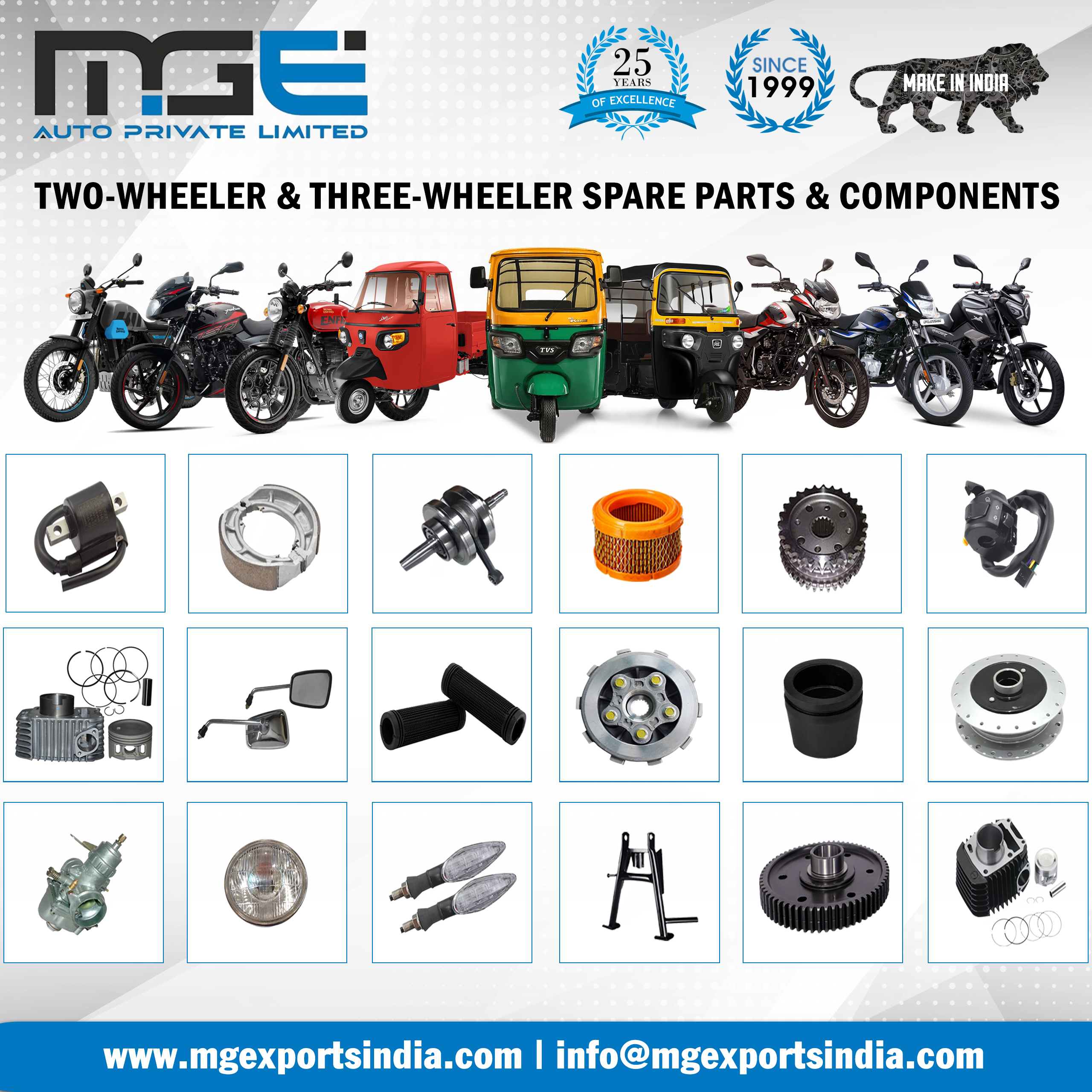 Two & Three-Wheeler Spare Parts & Assemblies