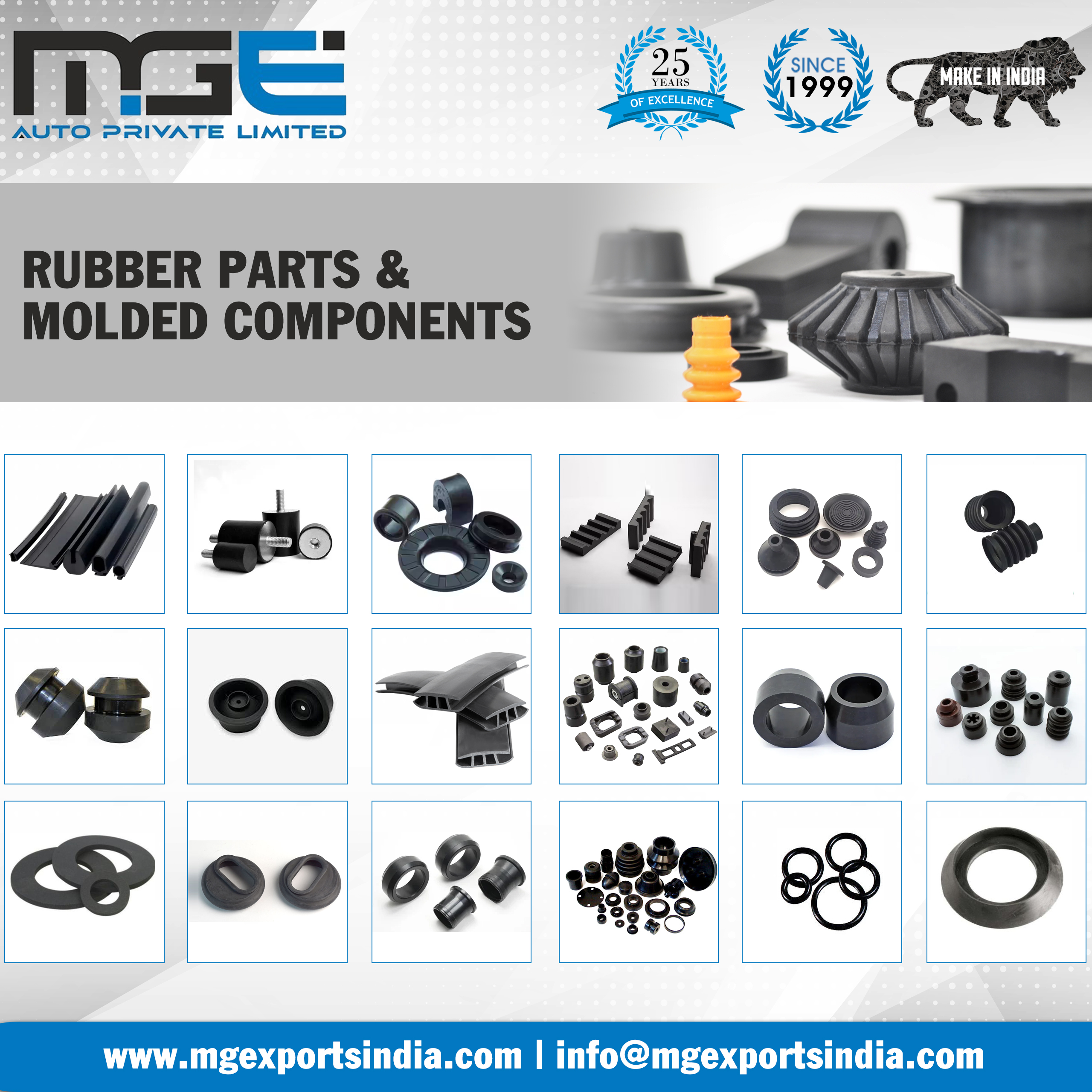 Rubber Parts & Molded Components – Durable, Flexible & Engineered for Precision