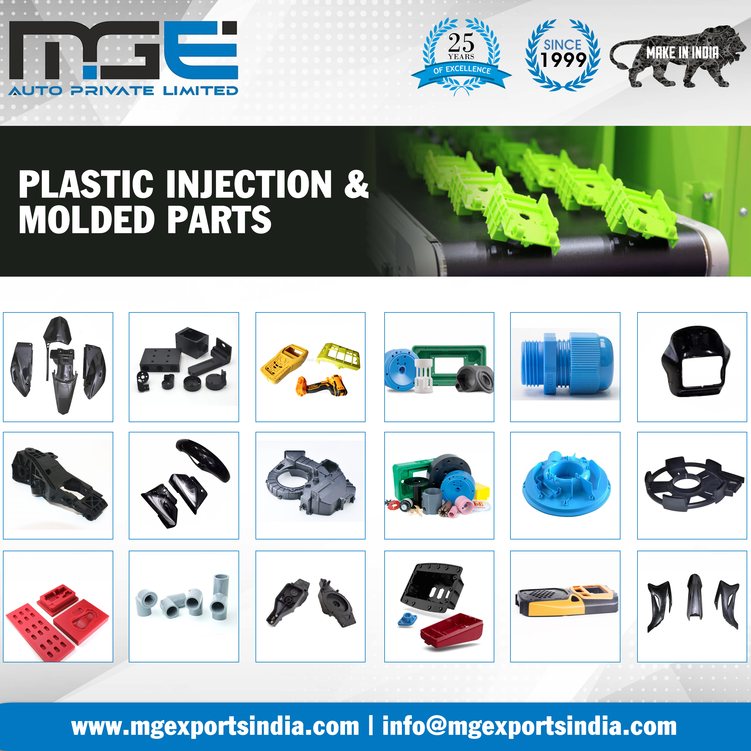 Plastic Injection & Molded Parts – High-Precision Components for Automotive and Industrial Use