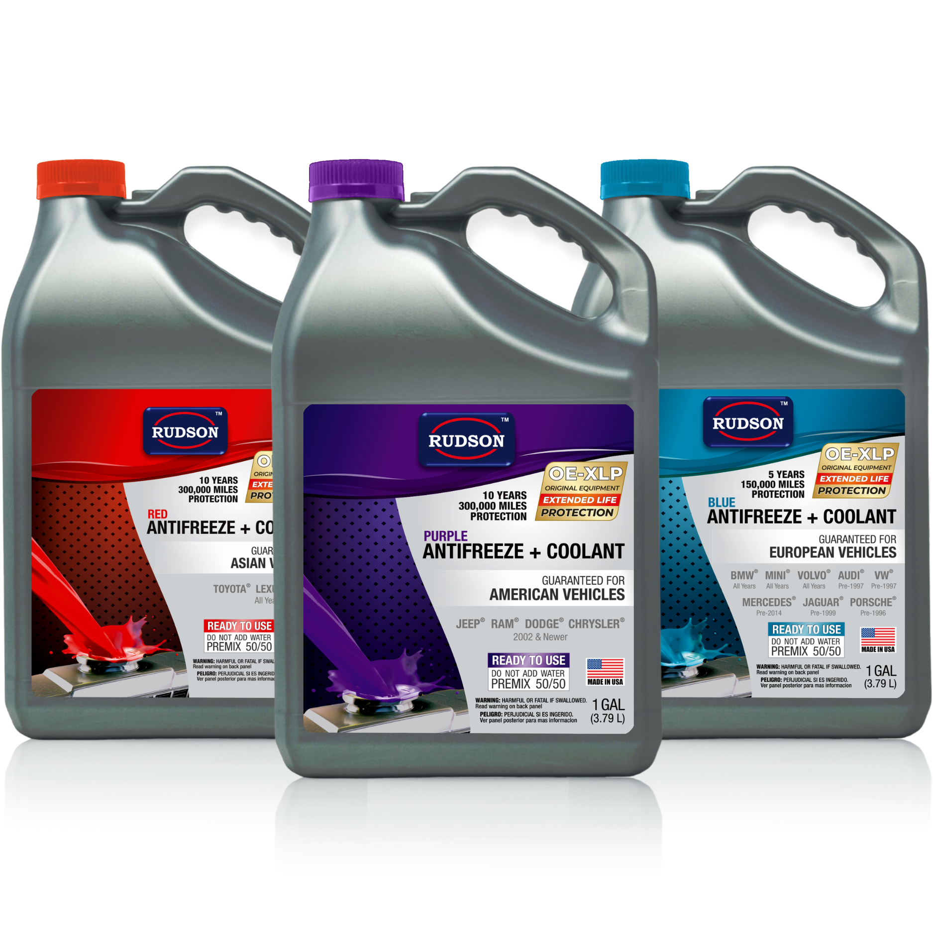 RUDSON®  Vehicle Specific Antifreeze + Coolant