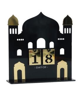 Acrylic Festival Countdown Decorative Piece - Black