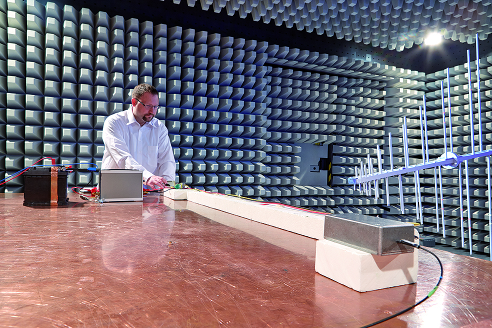 Testing of electromagnetic compatibility (EMC)
