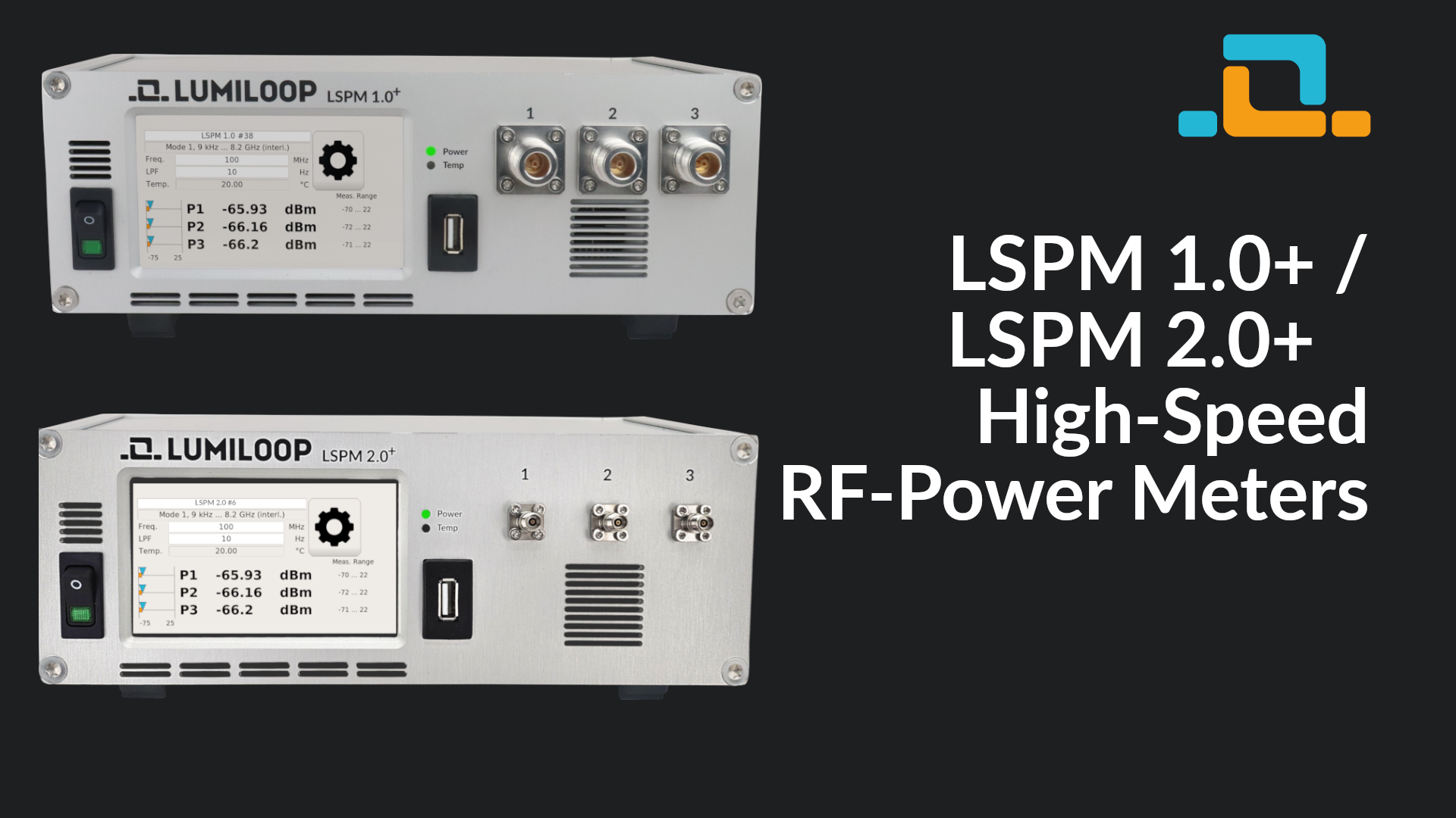 LSPM 1.0+ / 2.0+ RF Power Meter with Touchscreen and Ethernet Interface