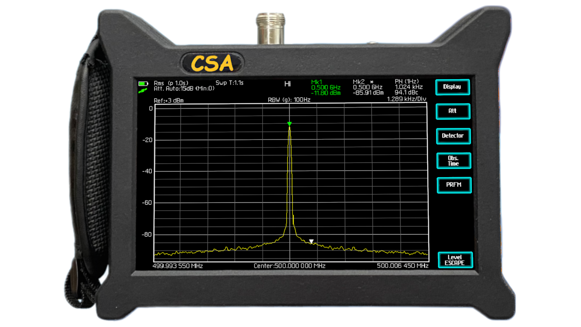 CSA – Handheld Real-Time Spectrum Analyzer (10 Hz – 4.015 GHz)