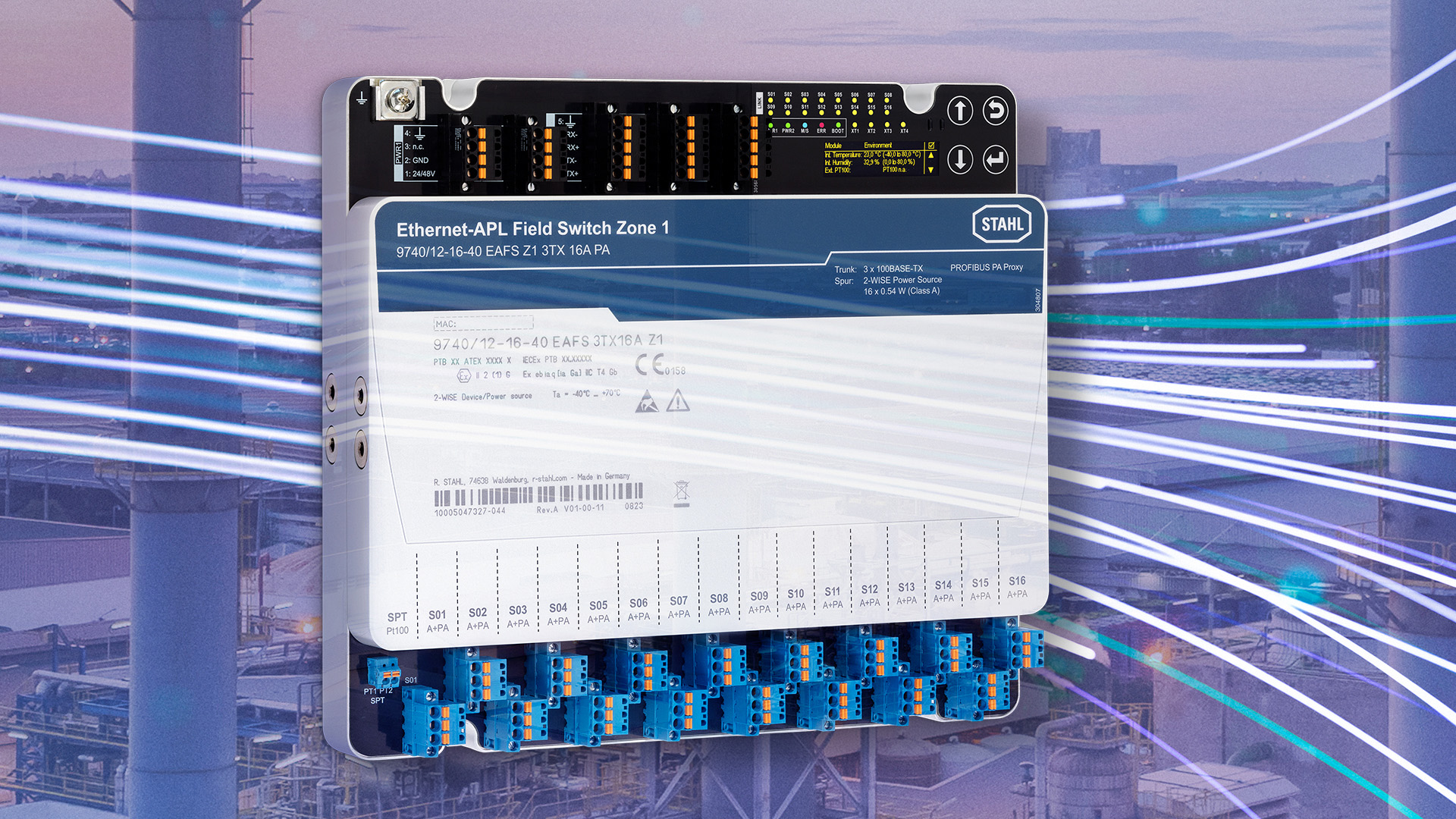 Ethernet-APL Field Switch for Zone 1 and Zone 2 Installations