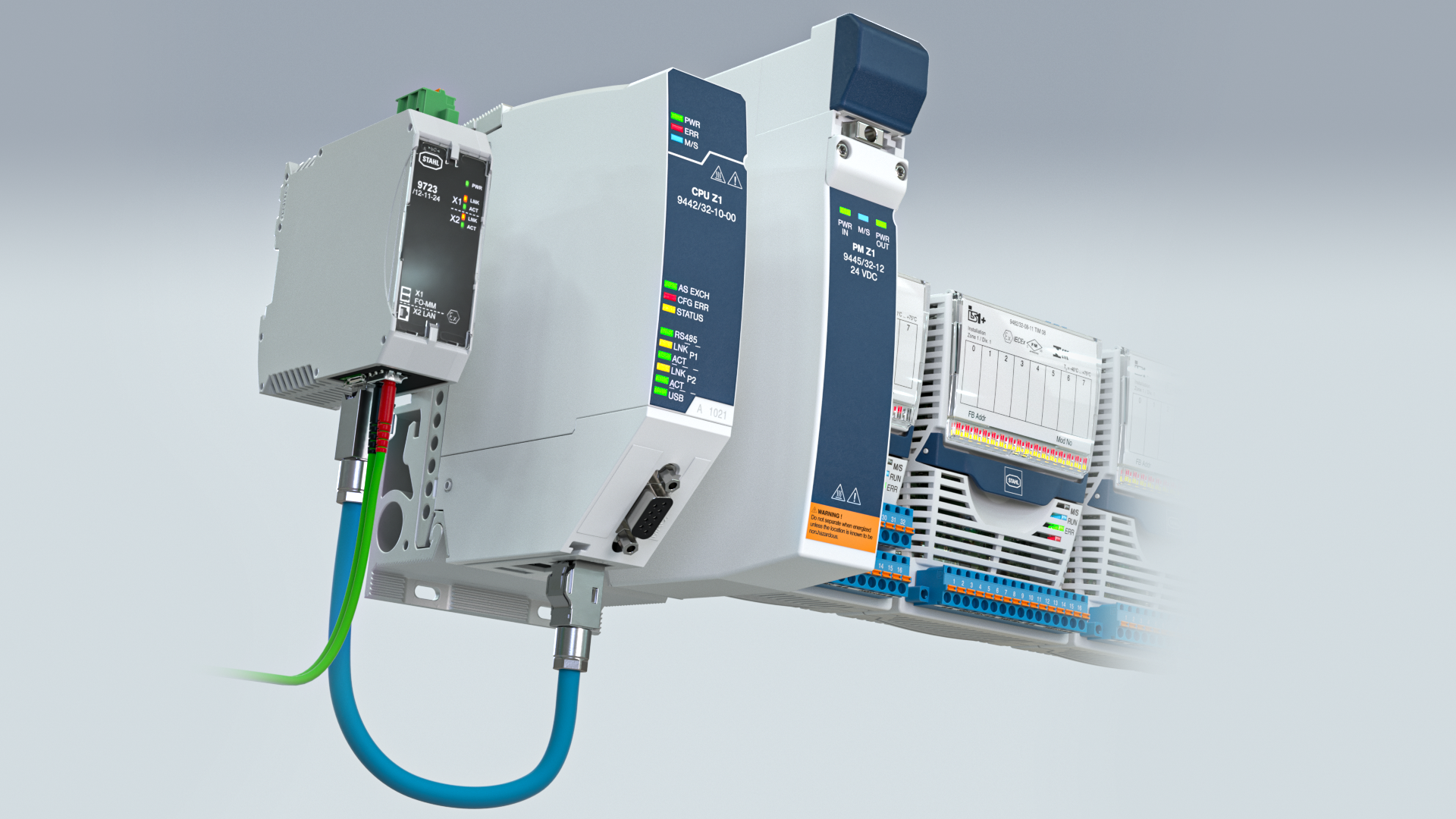IS1+ Remote I/O for Zone 1 with intrinsically safe Ethernet