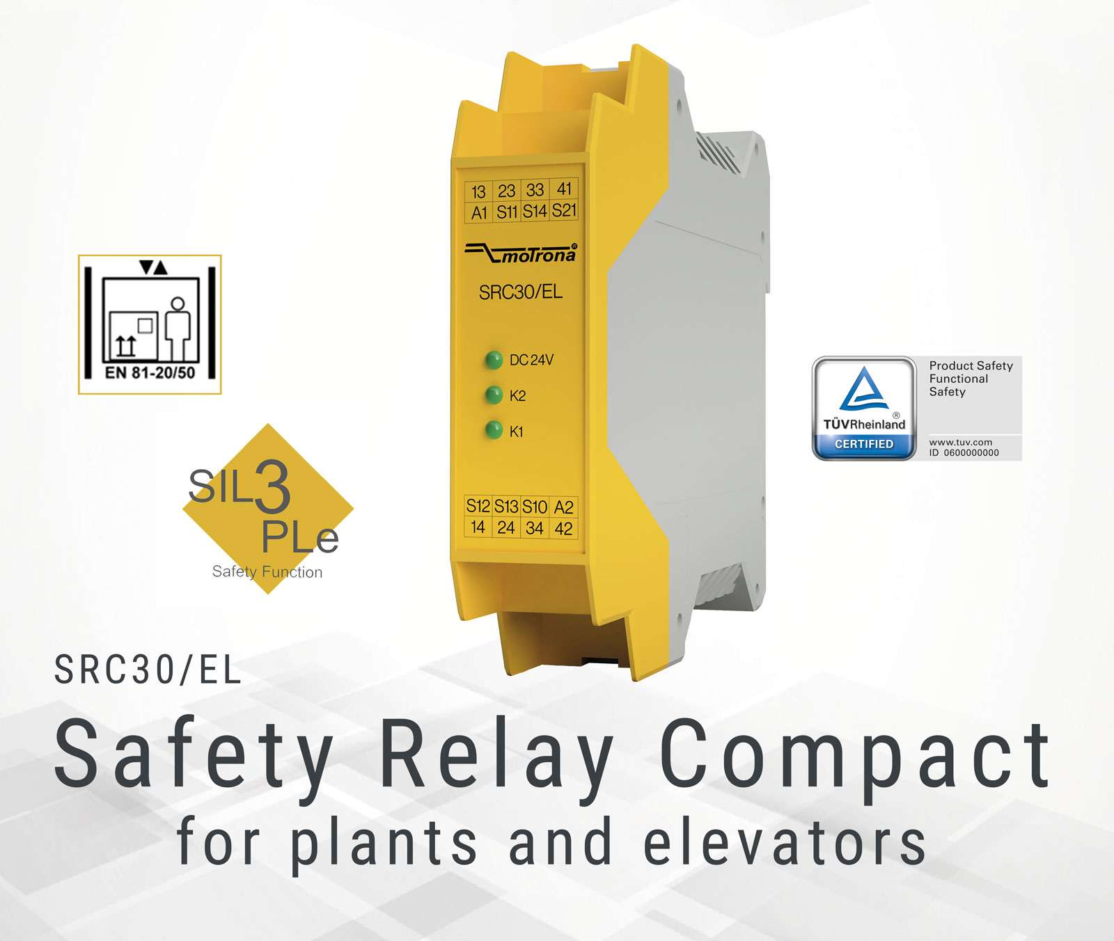 Safety Relay Compact SRC30/EL - Maximum safety in a compact design 