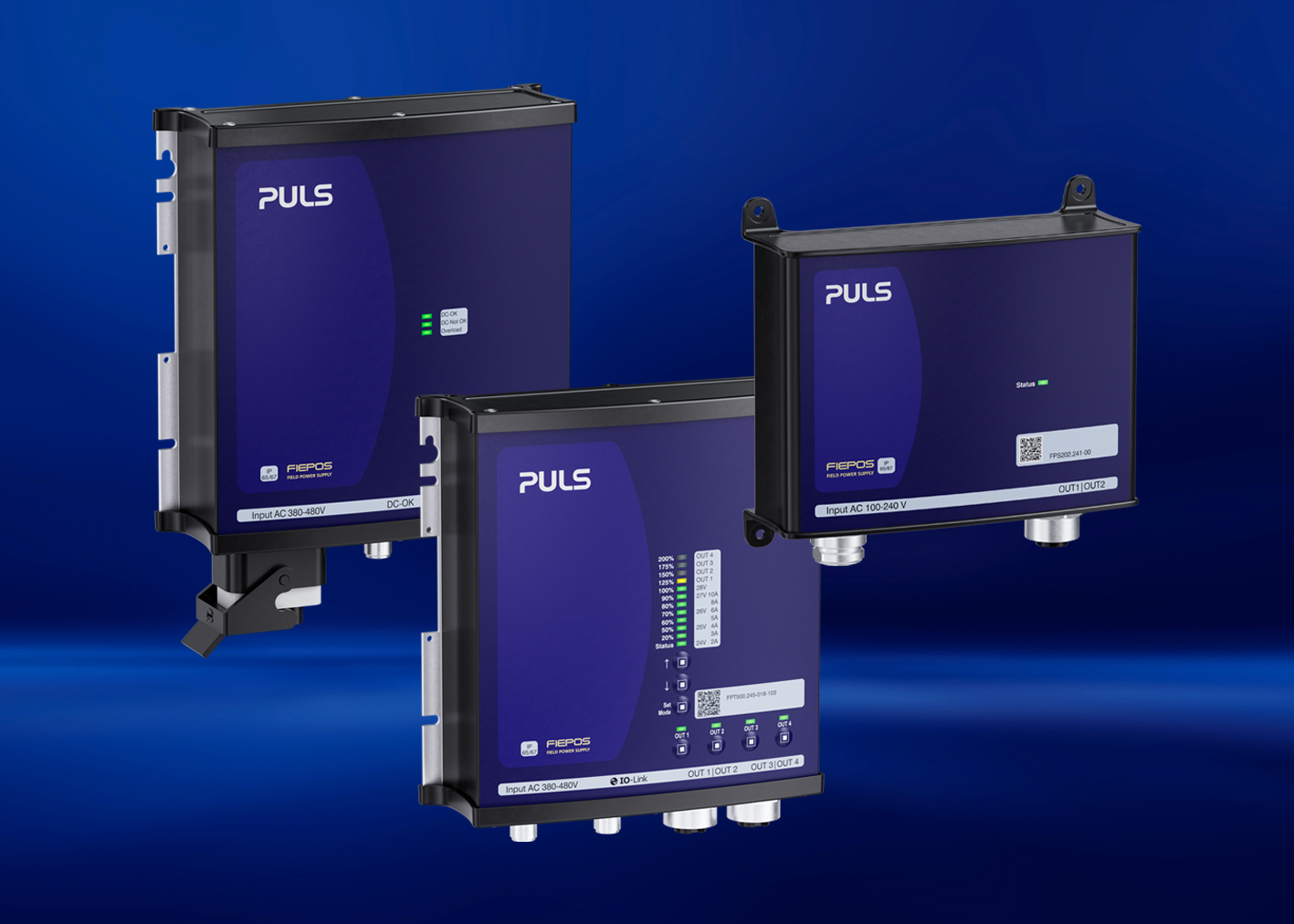 FIEPOS - New IP54, IP65 and IP67 variants for decentralised power supply