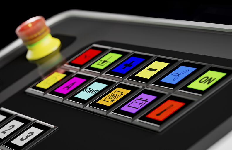 Flexible Drucktaste durch integriertes Display