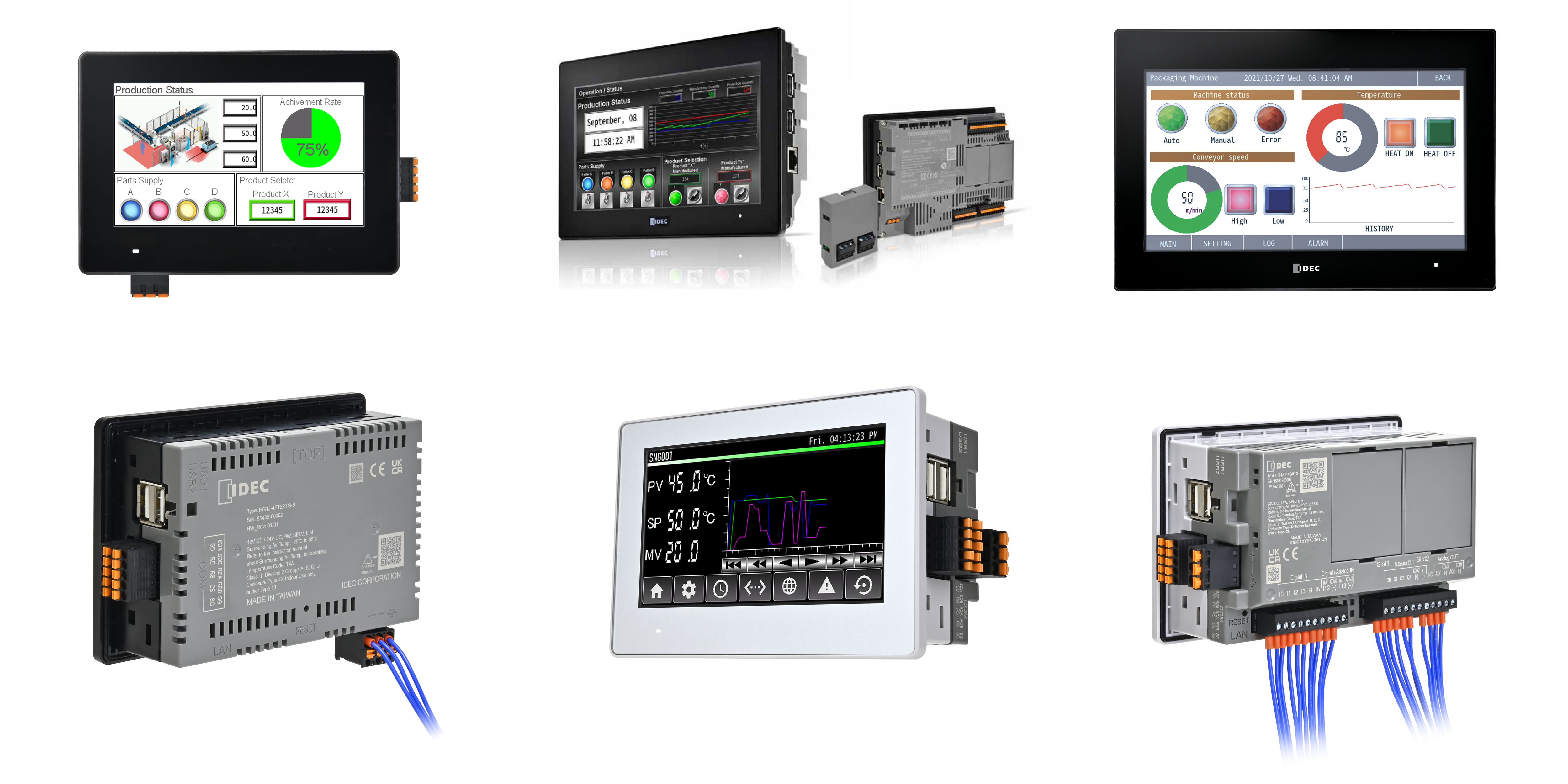 NEW I/O-CONTROLLER WITH INTEGRATED TOUCH SCREEN FT1J/HG1J + FT2J/HG2J