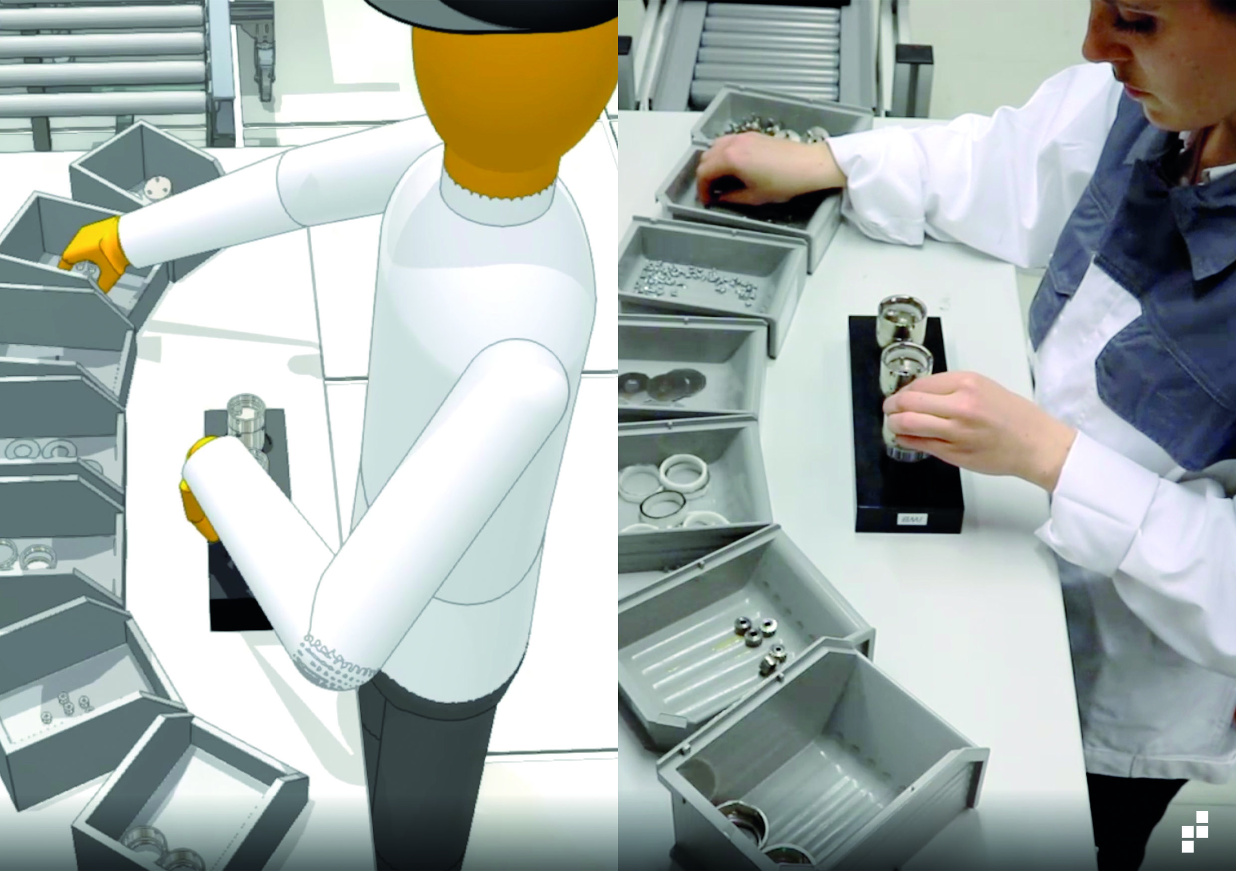 Human Twins for the optimization of manual workstations 