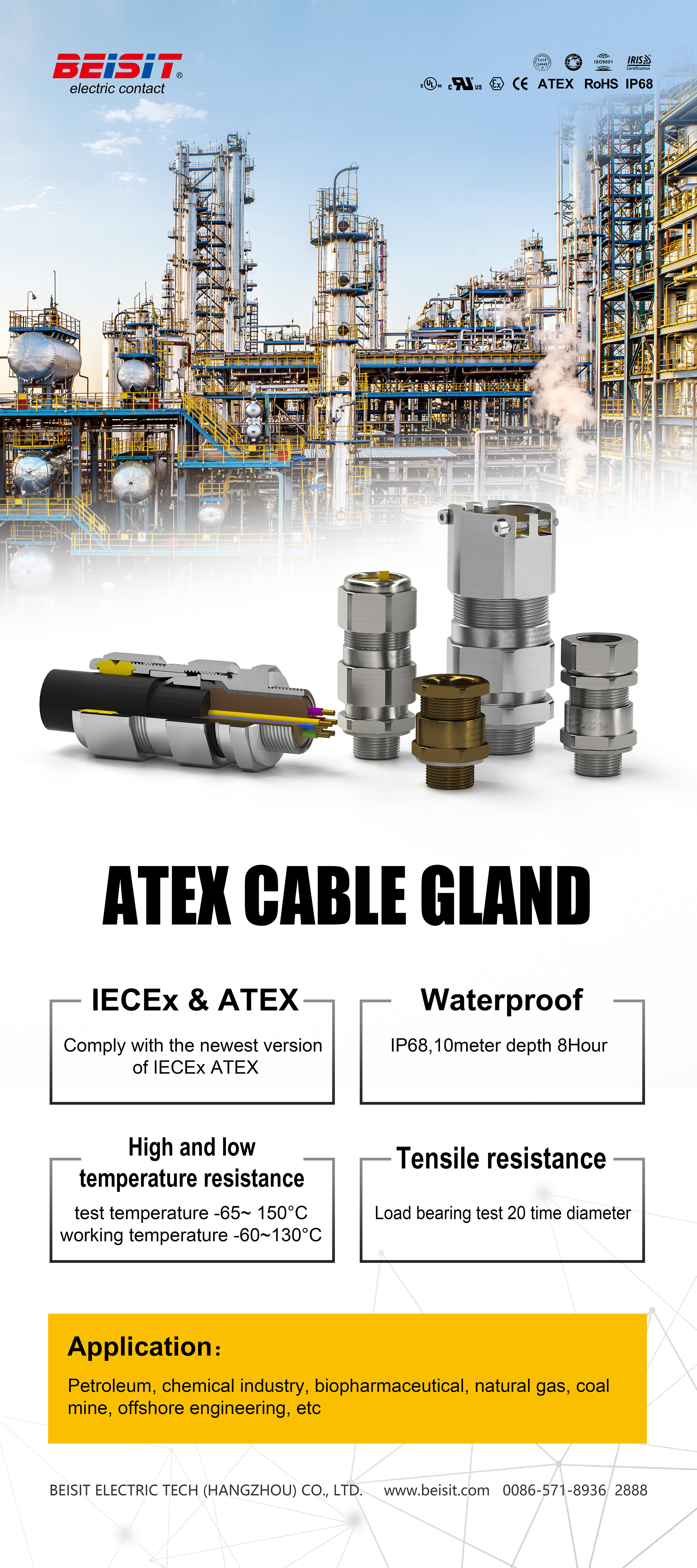 Ex-Proof Cable Gland, ATEX CABLE GLAND, IECEx CABLE GLAND