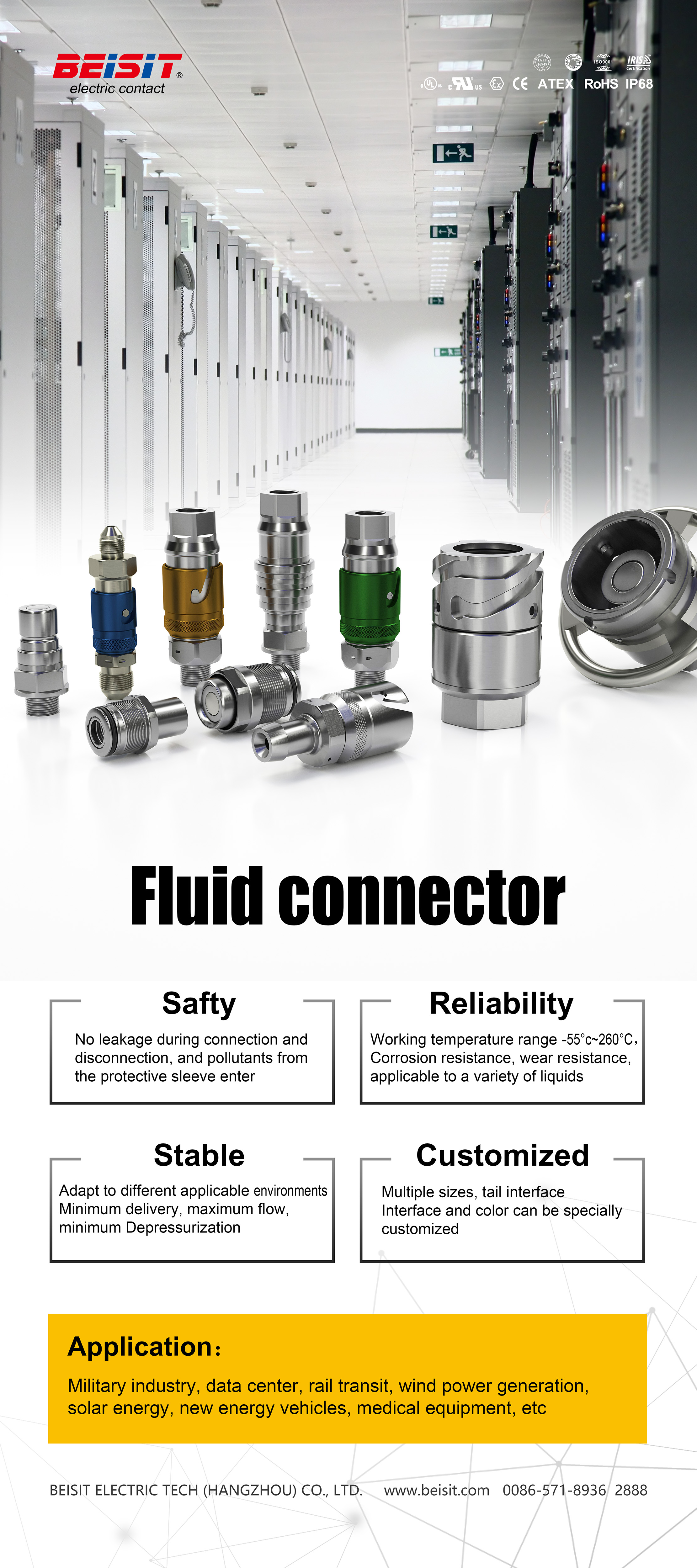 Fluid Connector, Quick Couplings