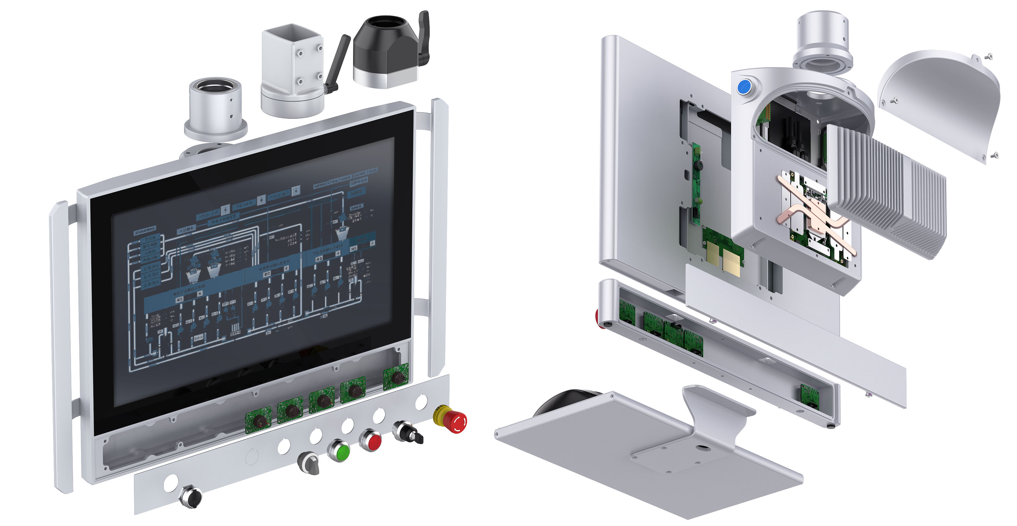 Industrial Operation Panel - Arm-Mounted Panel PCs