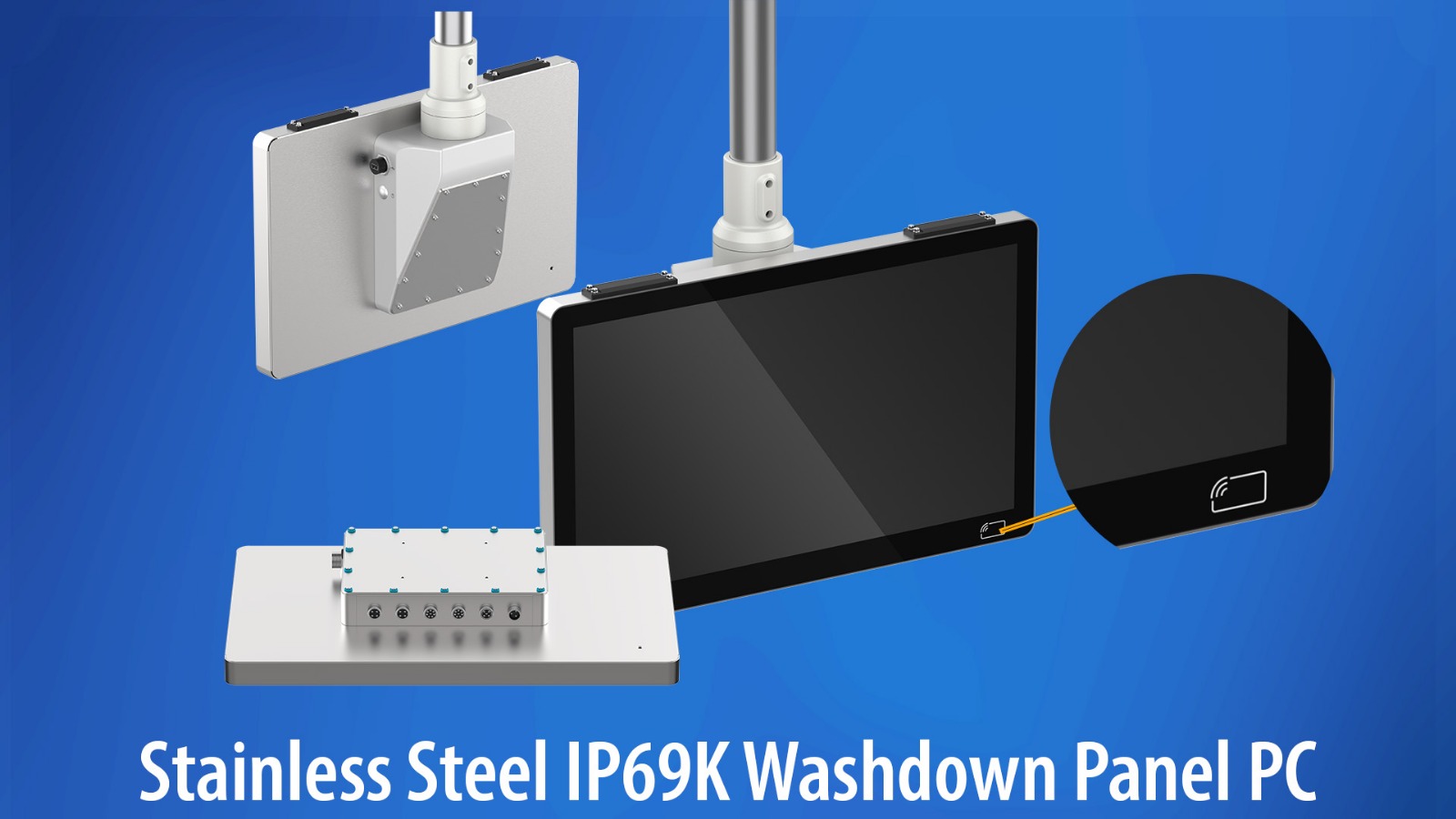 Stainless Steel IP69K Washdown Multi-touch Panel PC | WP1563-C Series