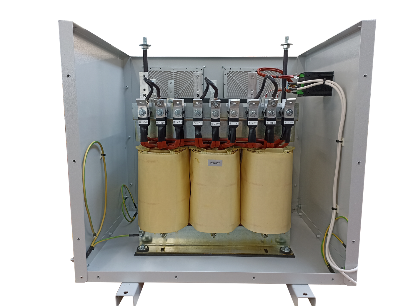 Three Phase Transformers with Steel Housing